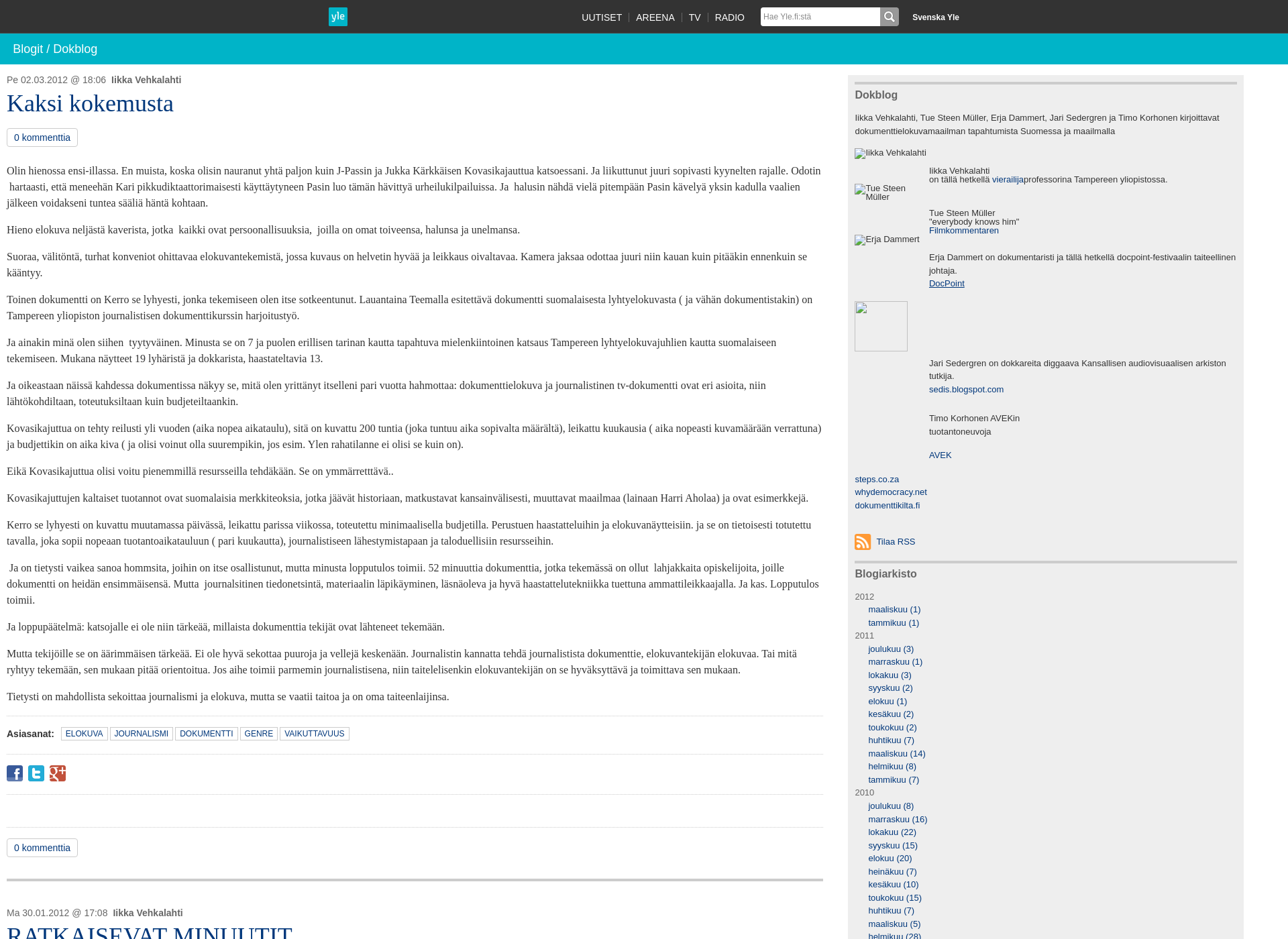 Screenshot for dokblog.fi