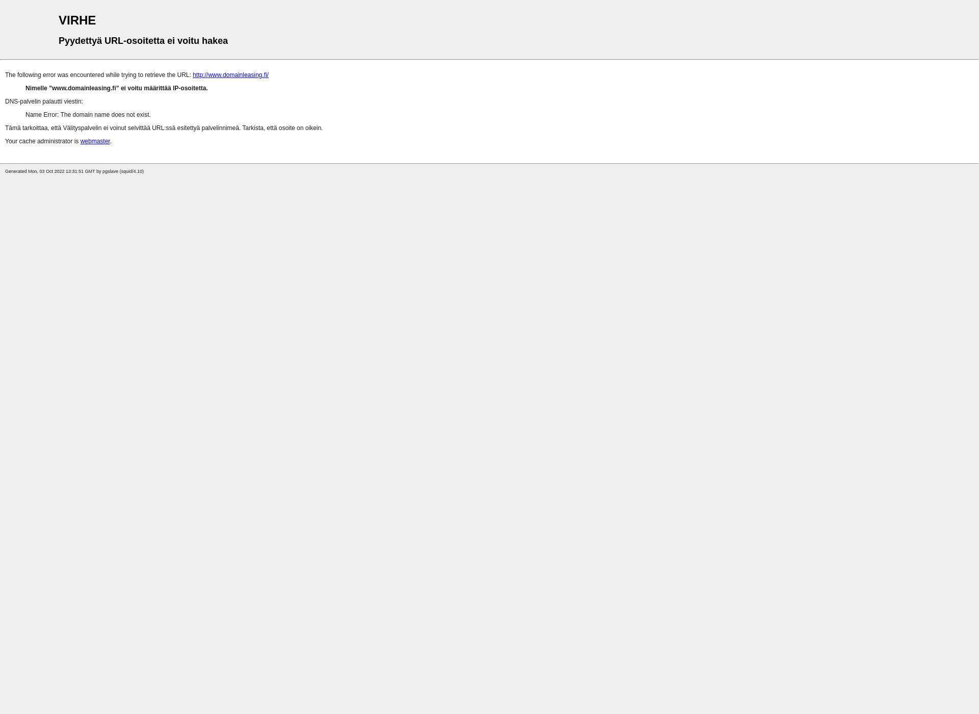 Screenshot for domainleasing.fi