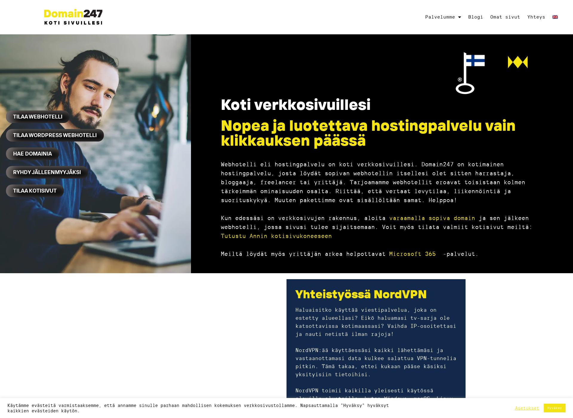 Skärmdump för domainmaailma.fi