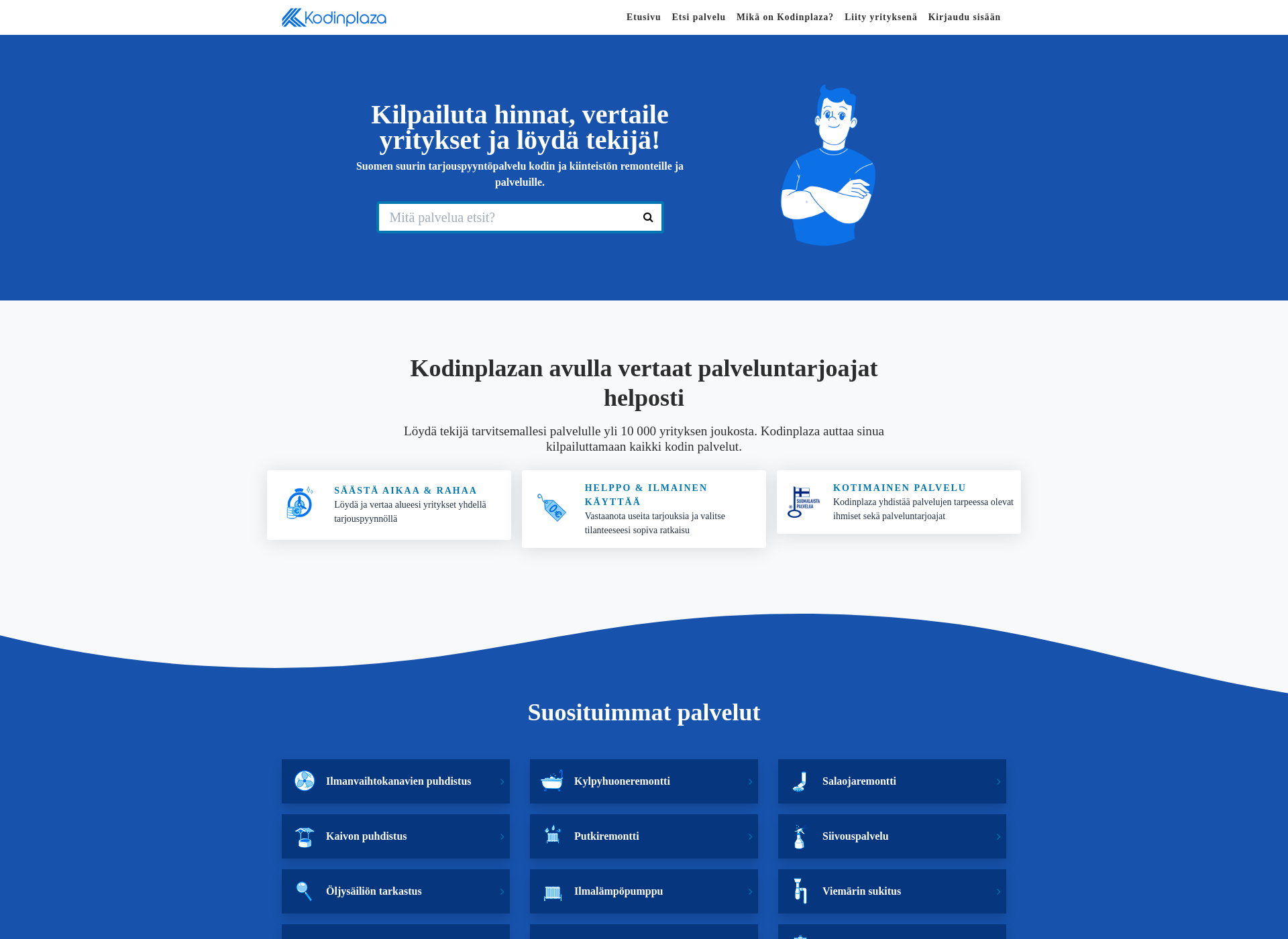 Skärmdump för dominopalvelu.fi