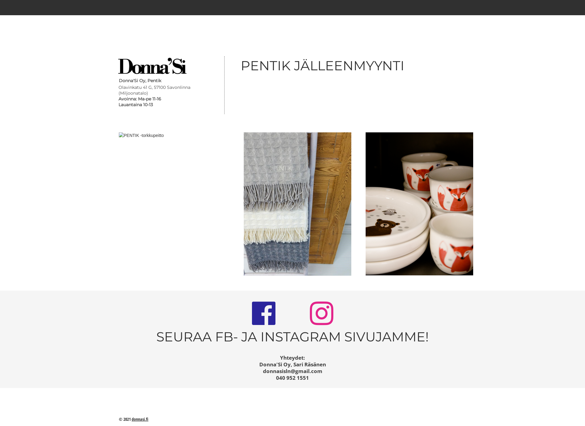 Screenshot for donnasi.fi