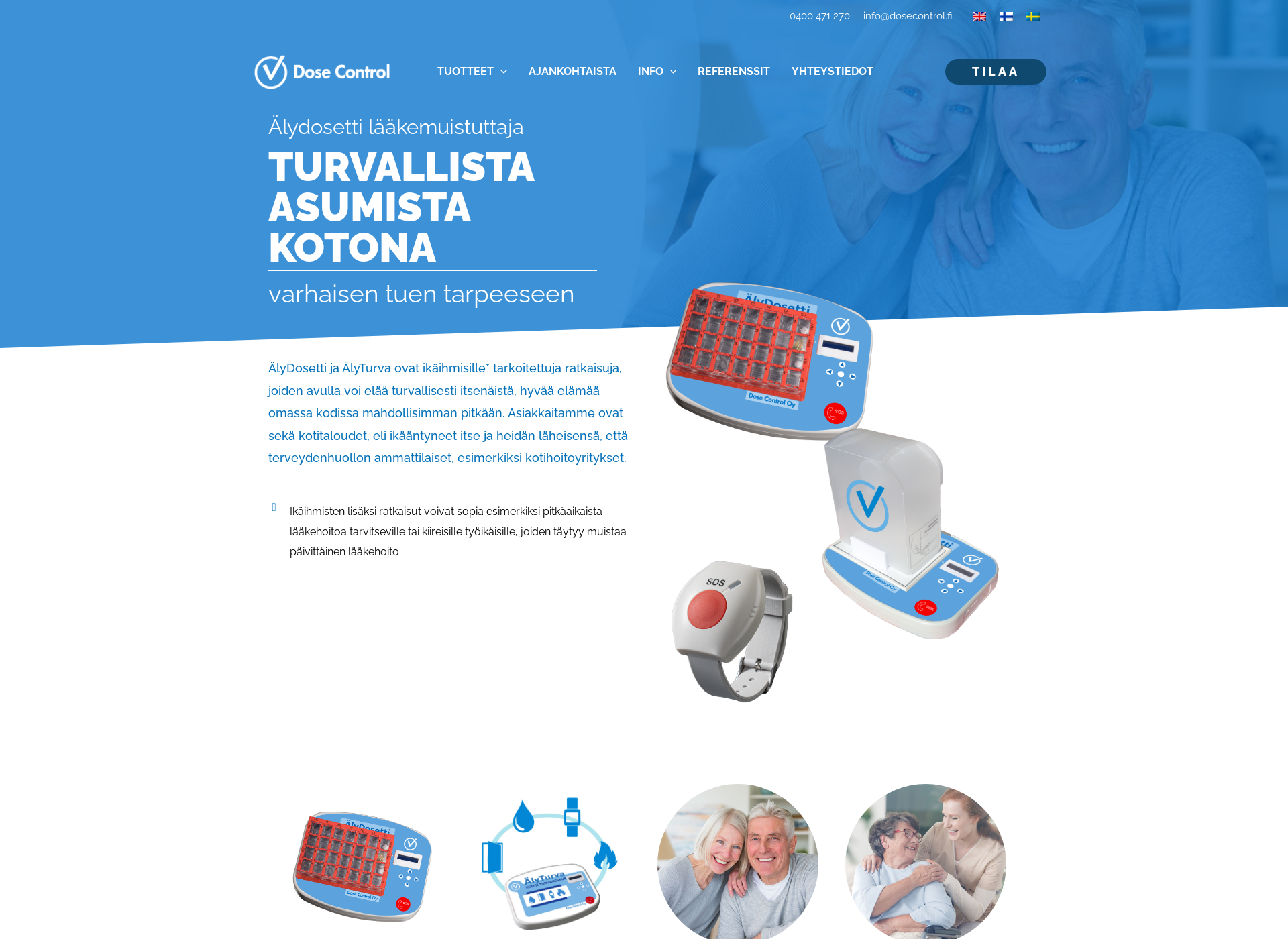 Skärmdump för dosecontrol.fi