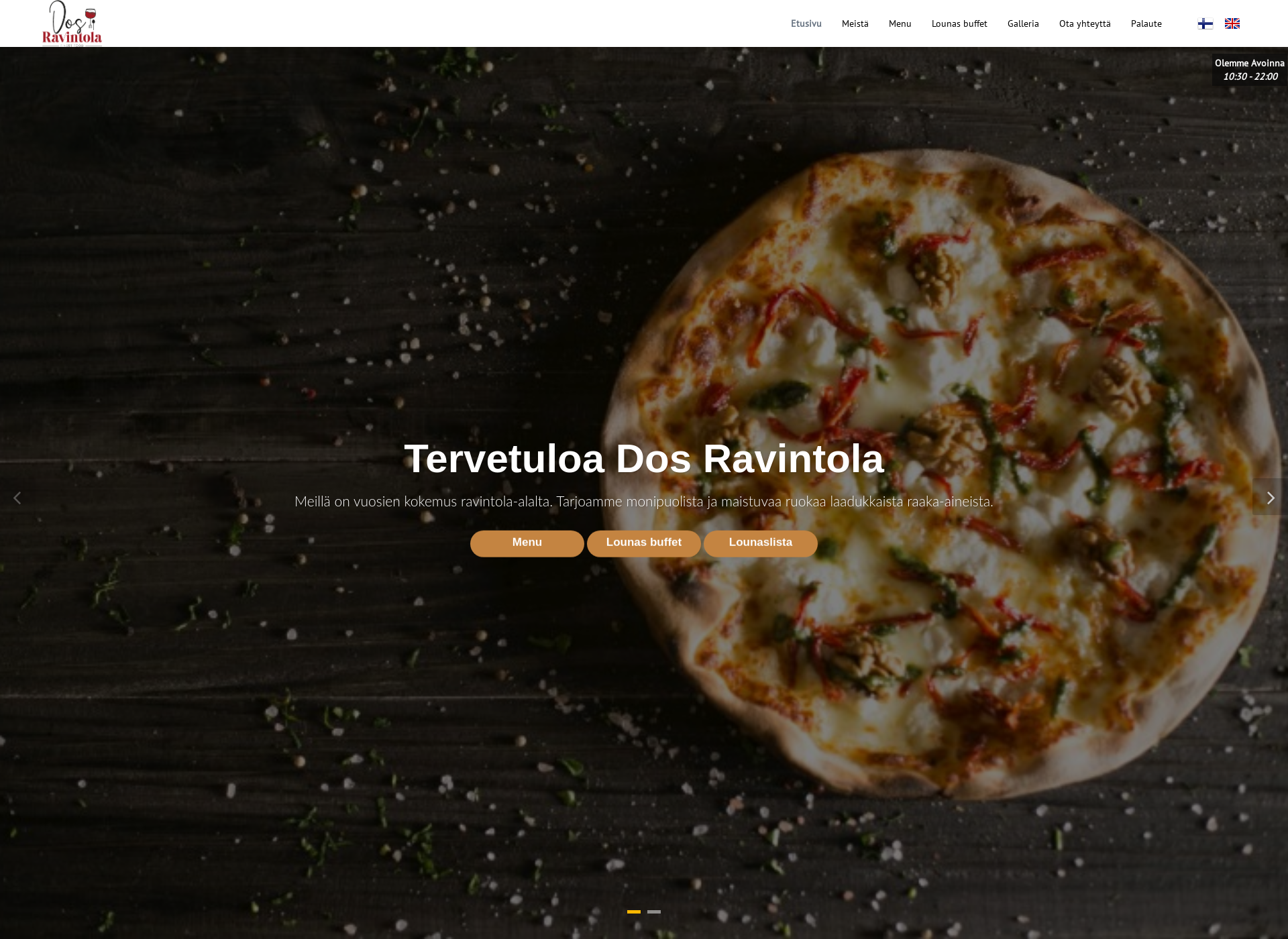 Skärmdump för dosravintola.fi
