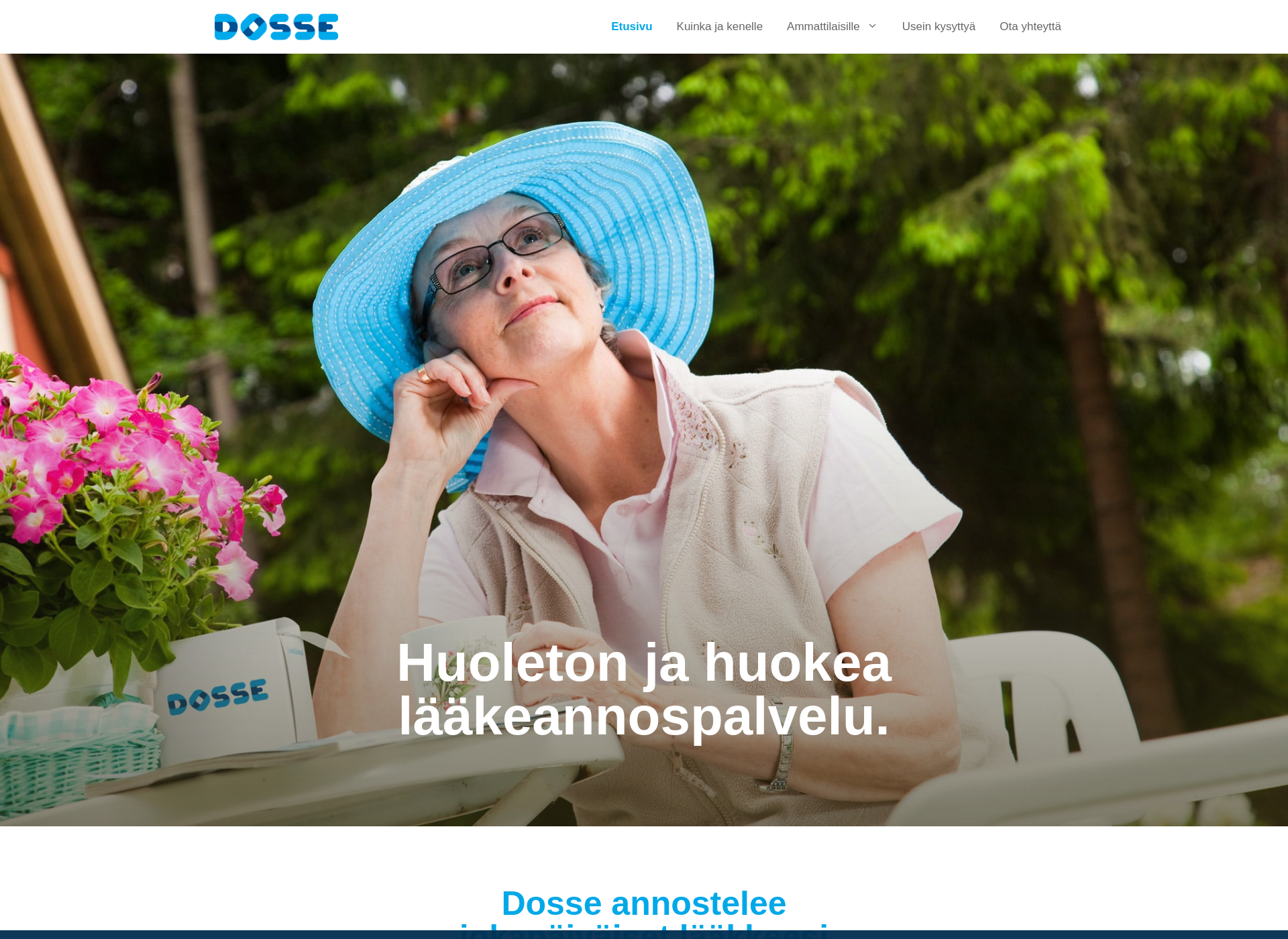 Skärmdump för dosse.fi