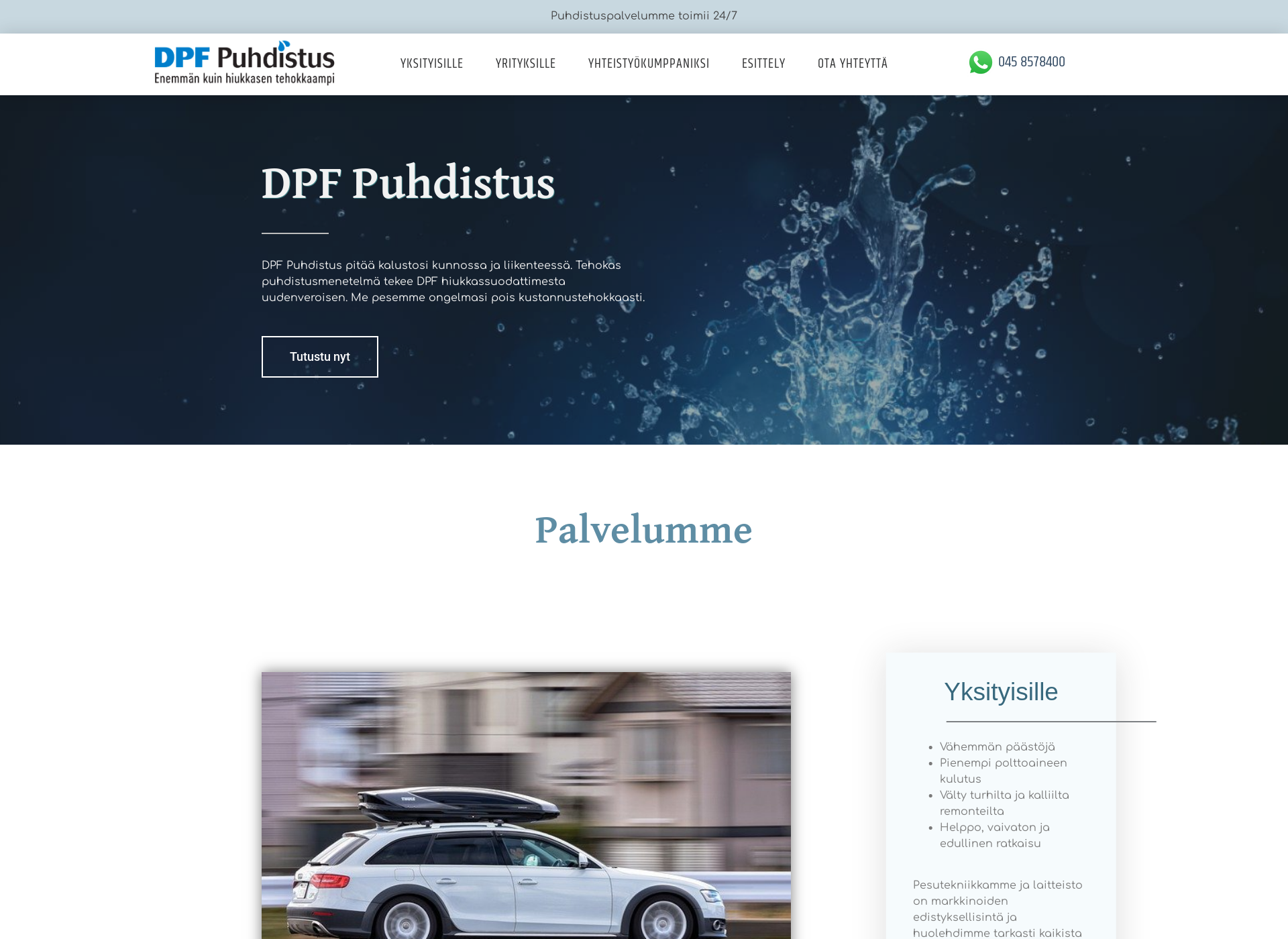 Screenshot for dpfpuhdistus.fi