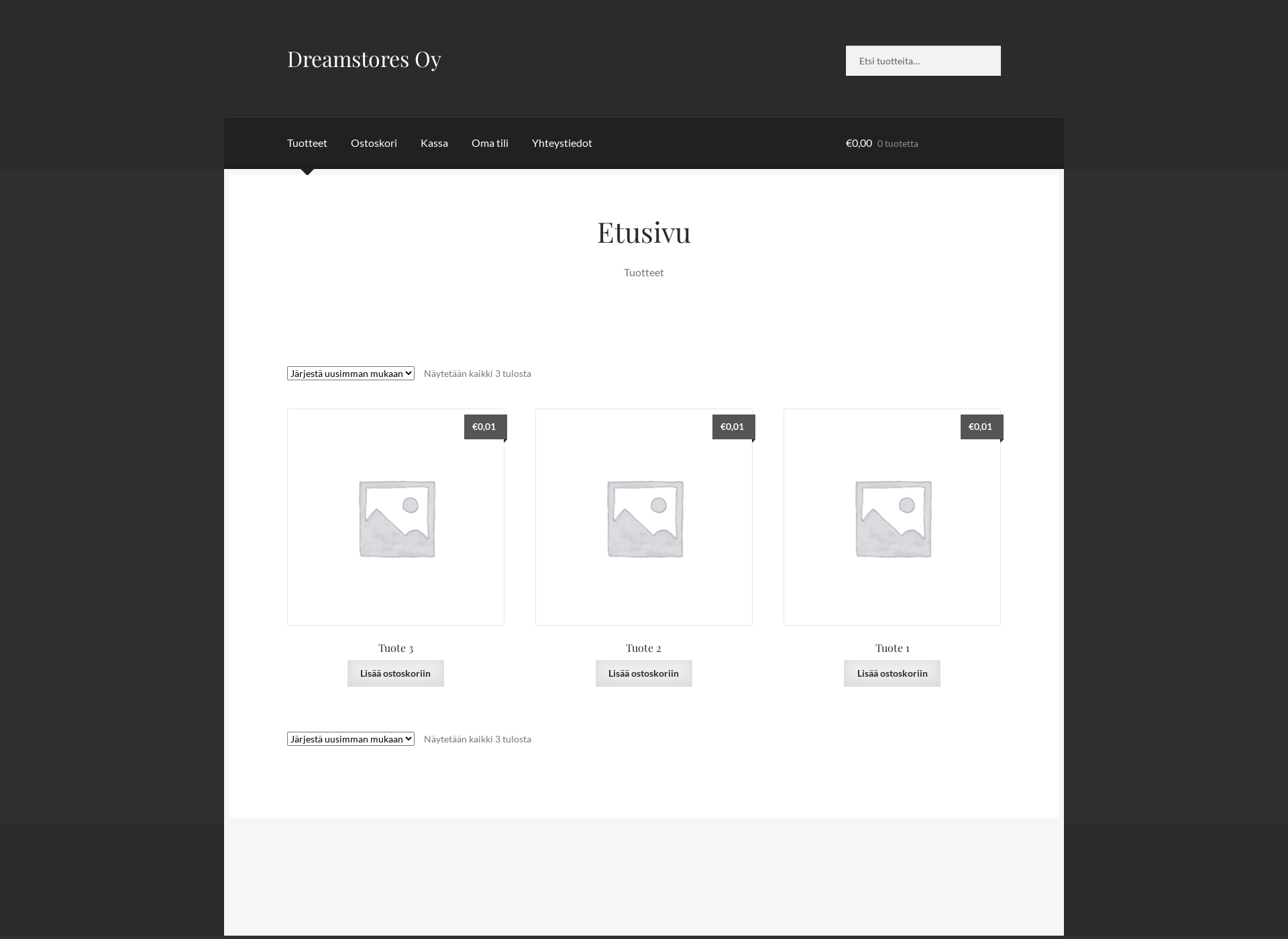 Screenshot for dreamstore.fi
