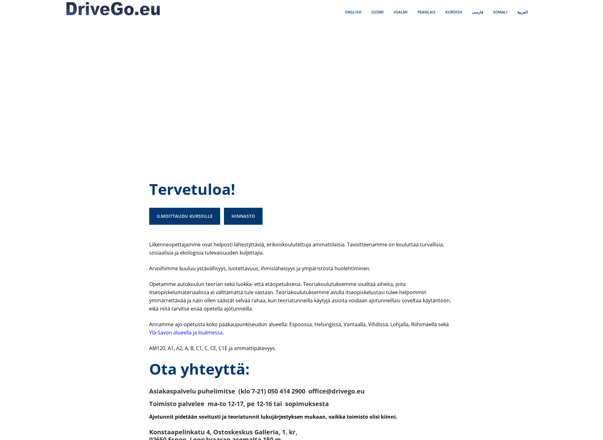 Screenshot for drivego.fi