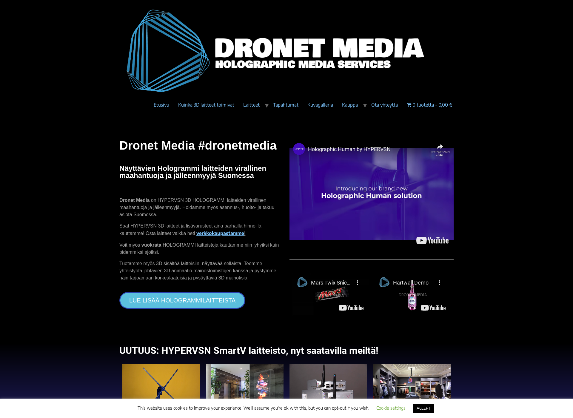 Screenshot for dronetmedia.fi