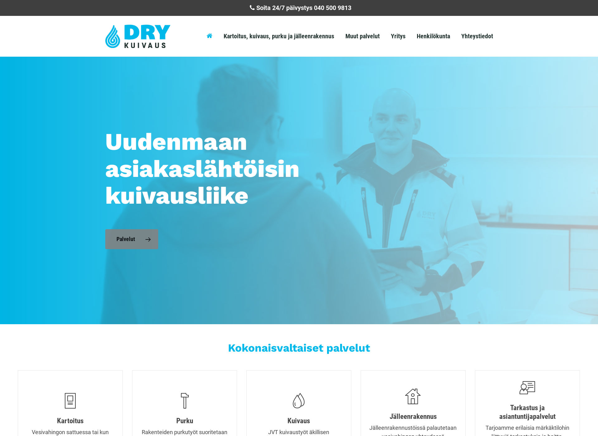 Skärmdump för drykuivaus.fi