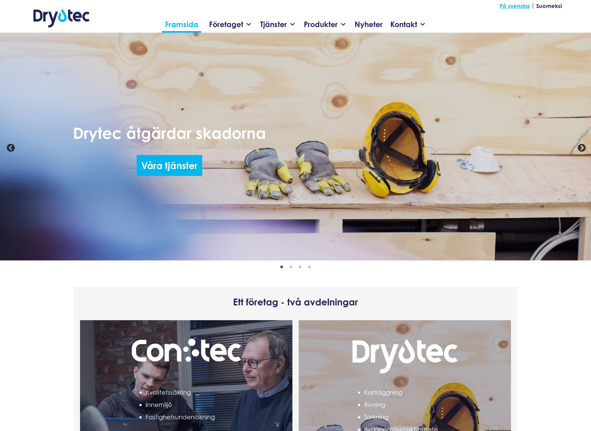 Screenshot for drytec.fi