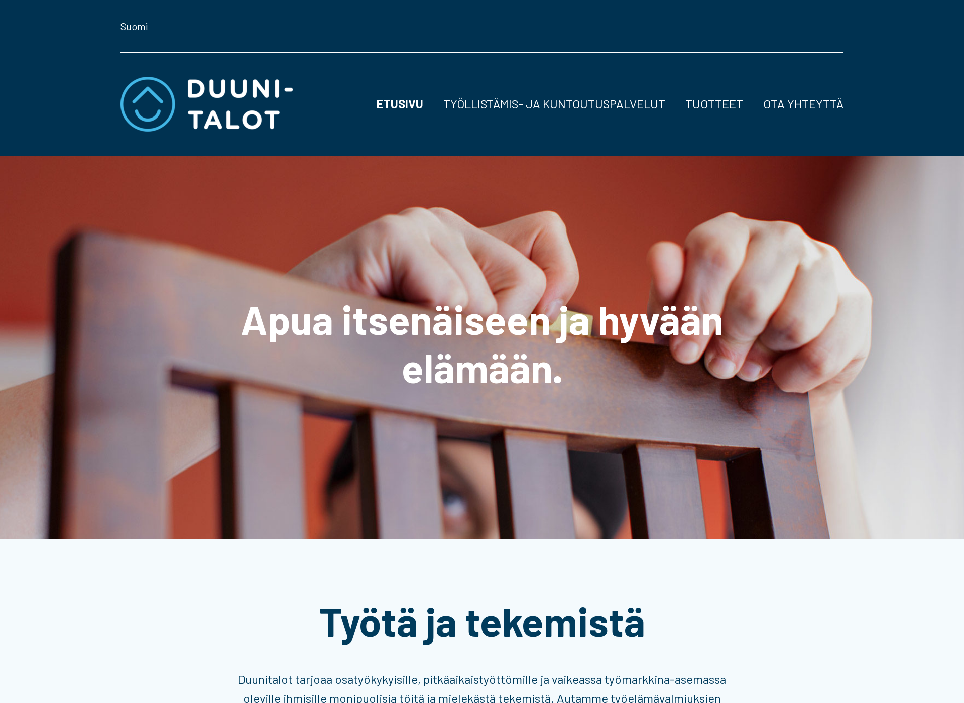 Screenshot for duunitalot.fi