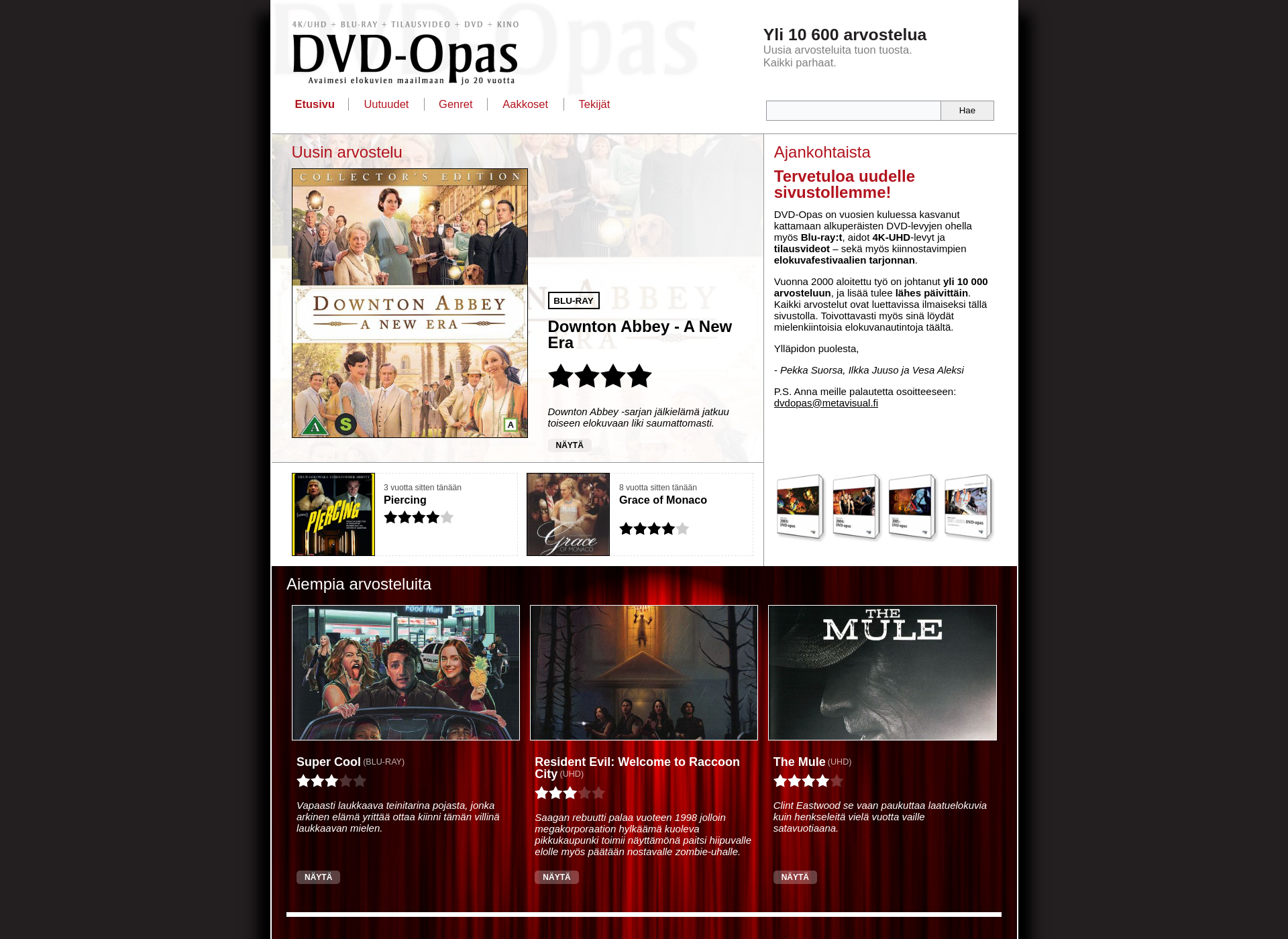 Screenshot for dvdopas.fi