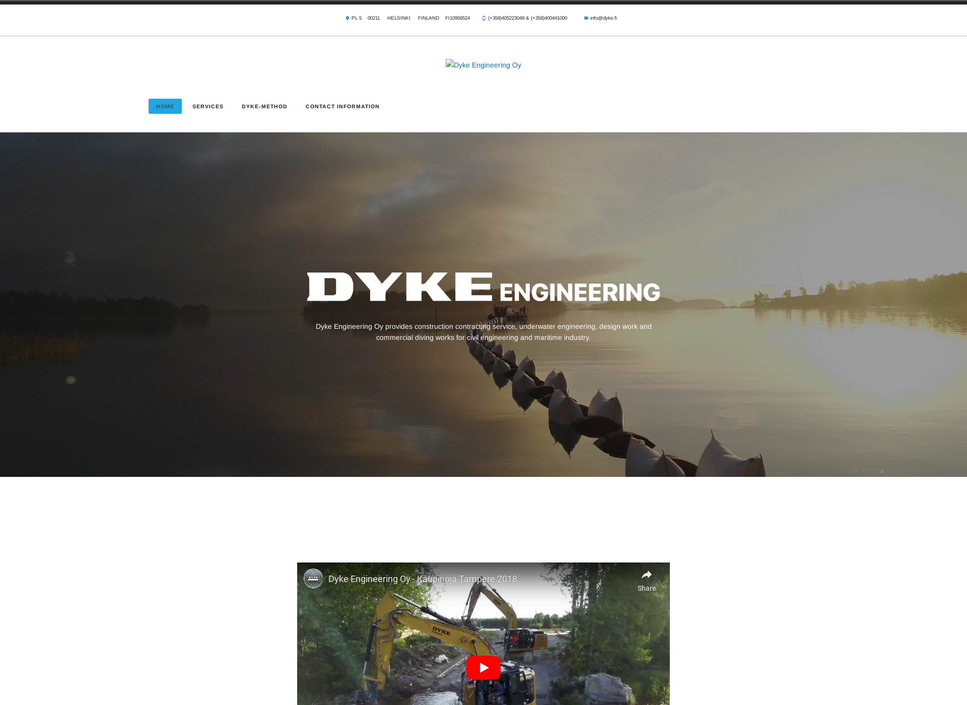 Screenshot for dykeengineering.fi