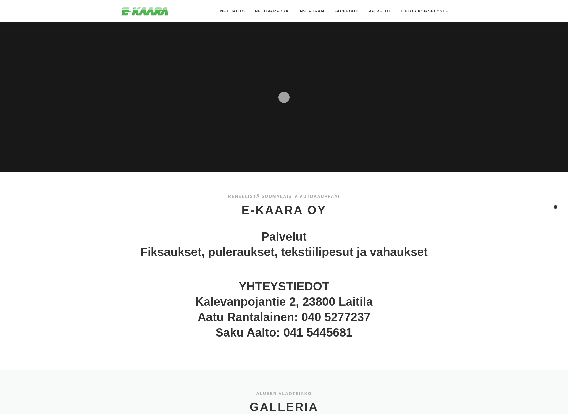 Screenshot for e-kaara.fi