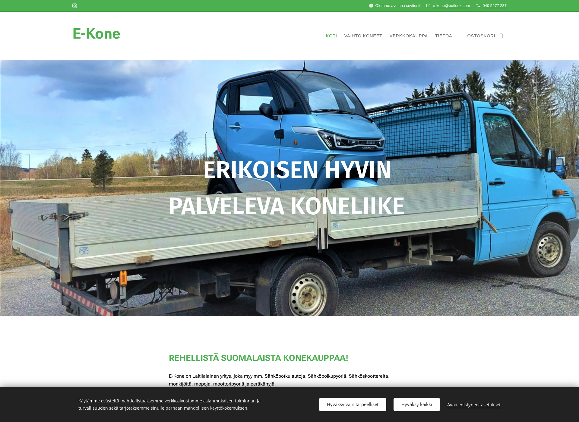 Screenshot for e-kone.fi