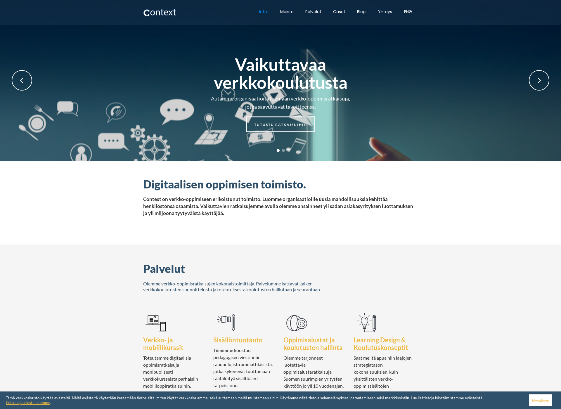 Skärmdump för e-learning.fi