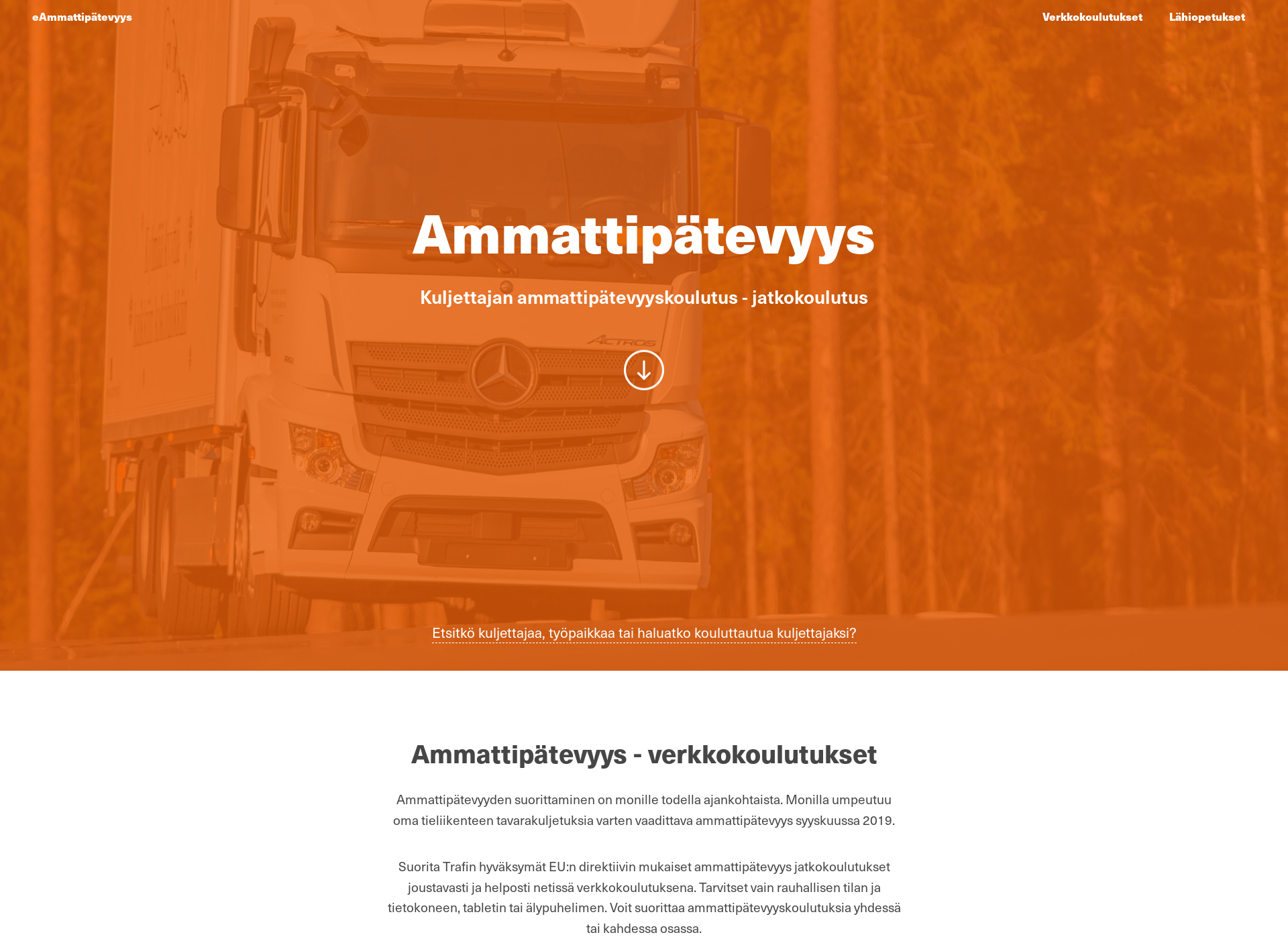 Screenshot for eammattipatevyys.fi