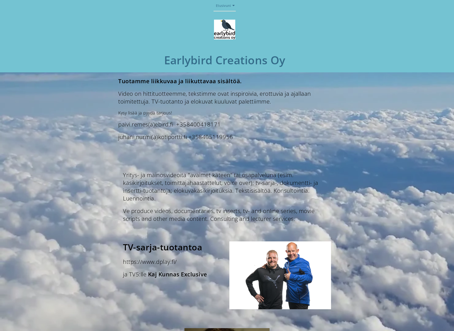 Screenshot for earlybirdcreations.fi