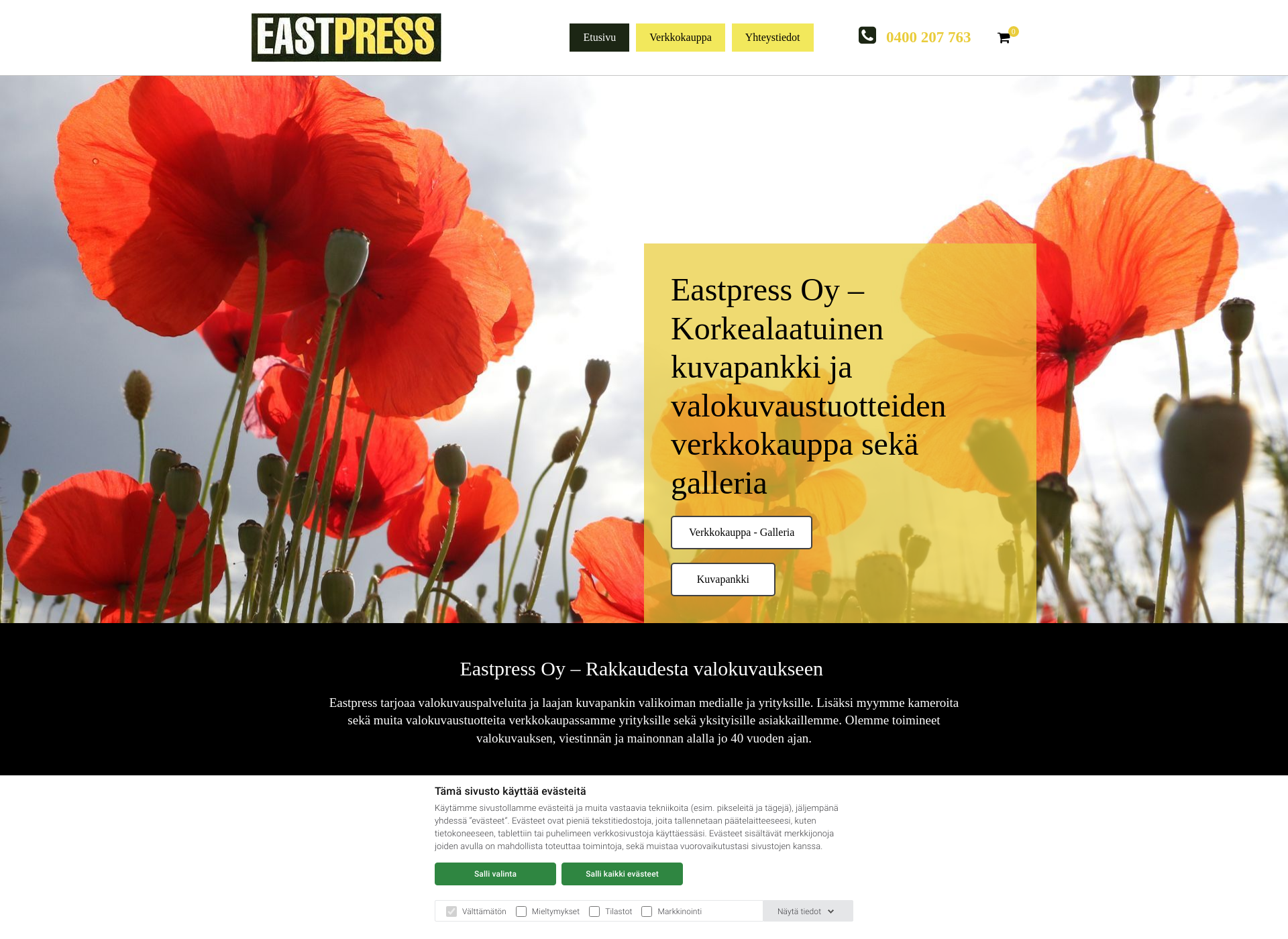Skärmdump för east-press.fi