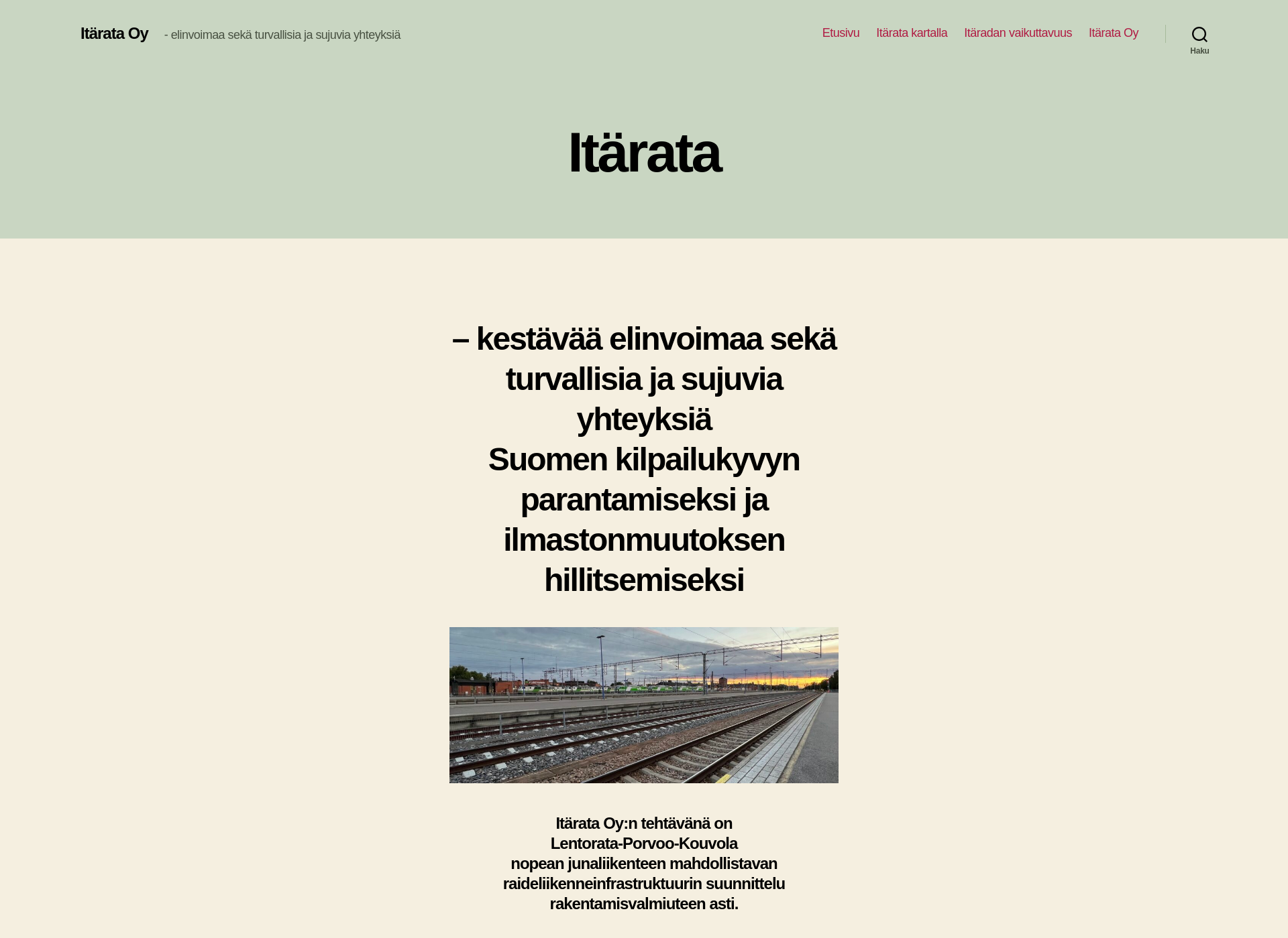 Näyttökuva eastrailway.fi