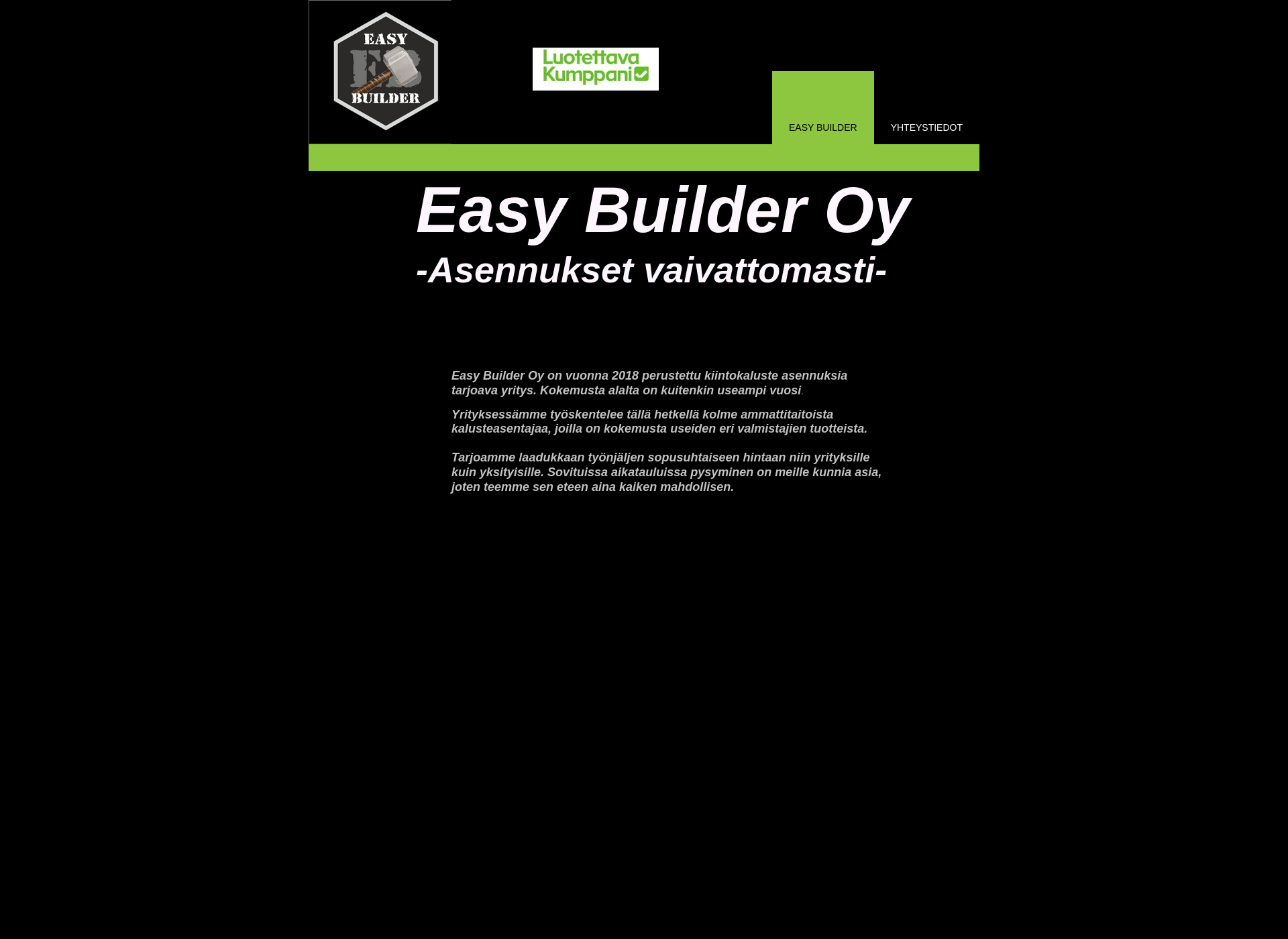 Screenshot for easybuilder.fi