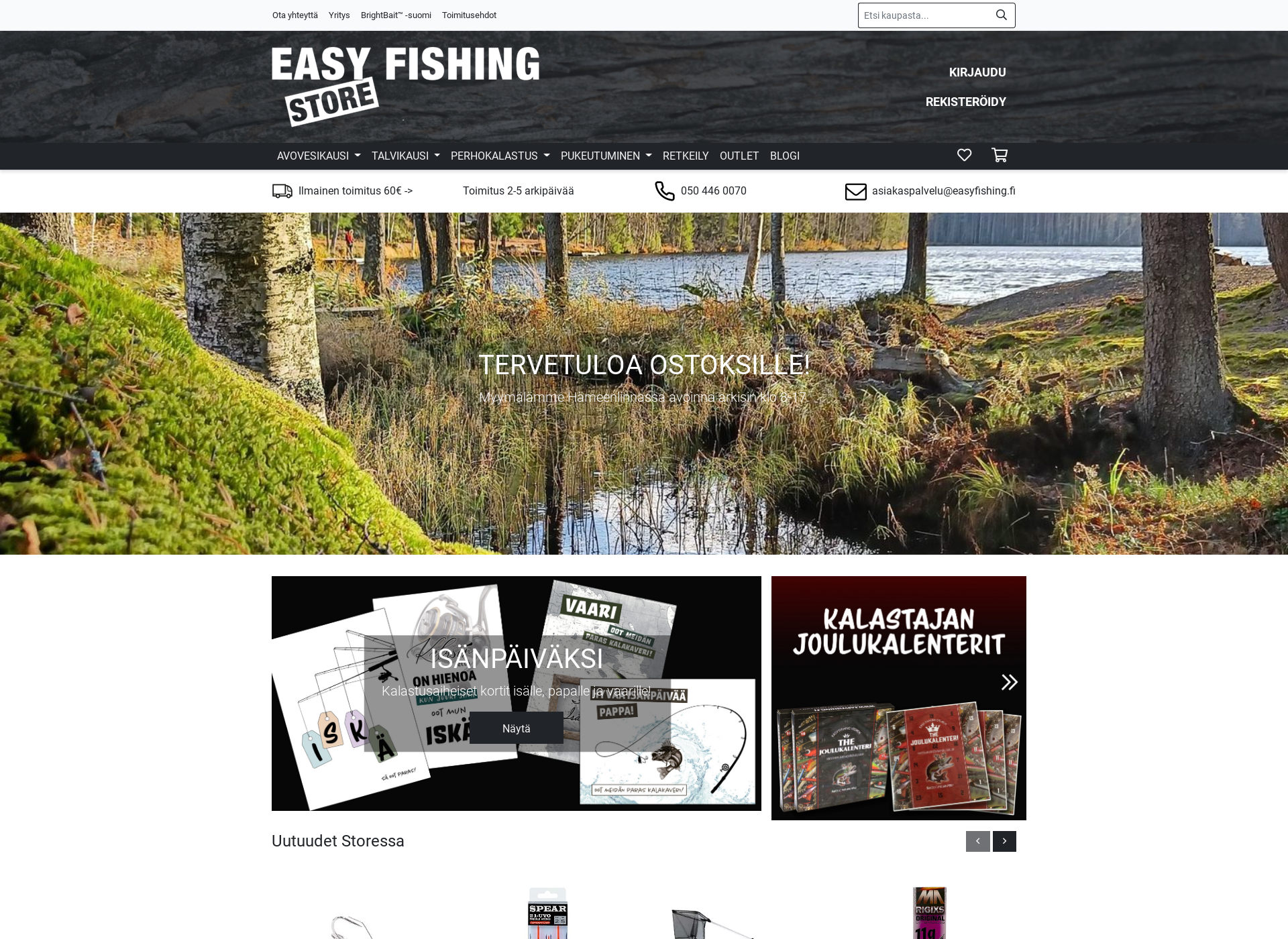 Screenshot for easyfishing.fi