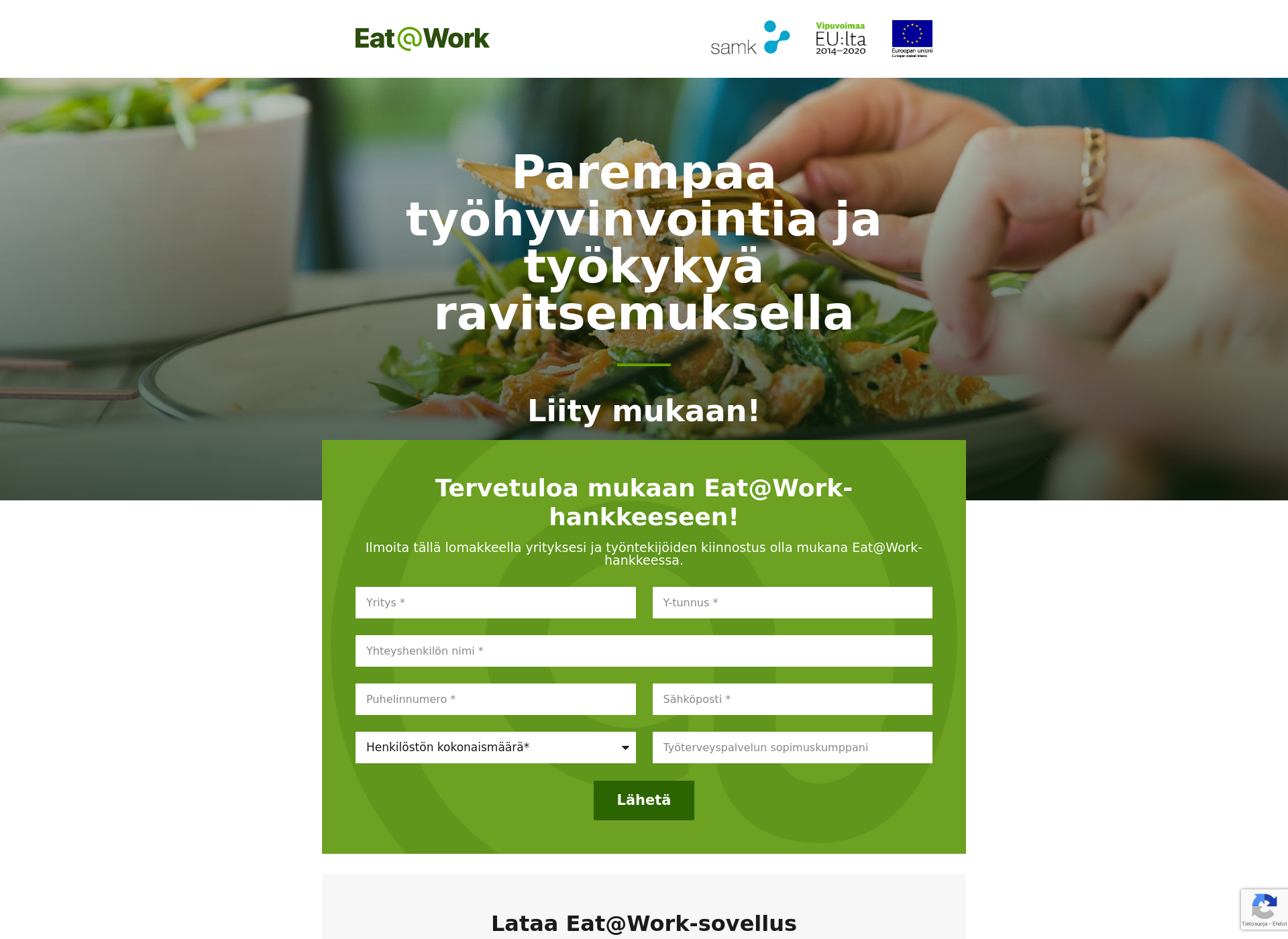 Screenshot for eatatwork.fi