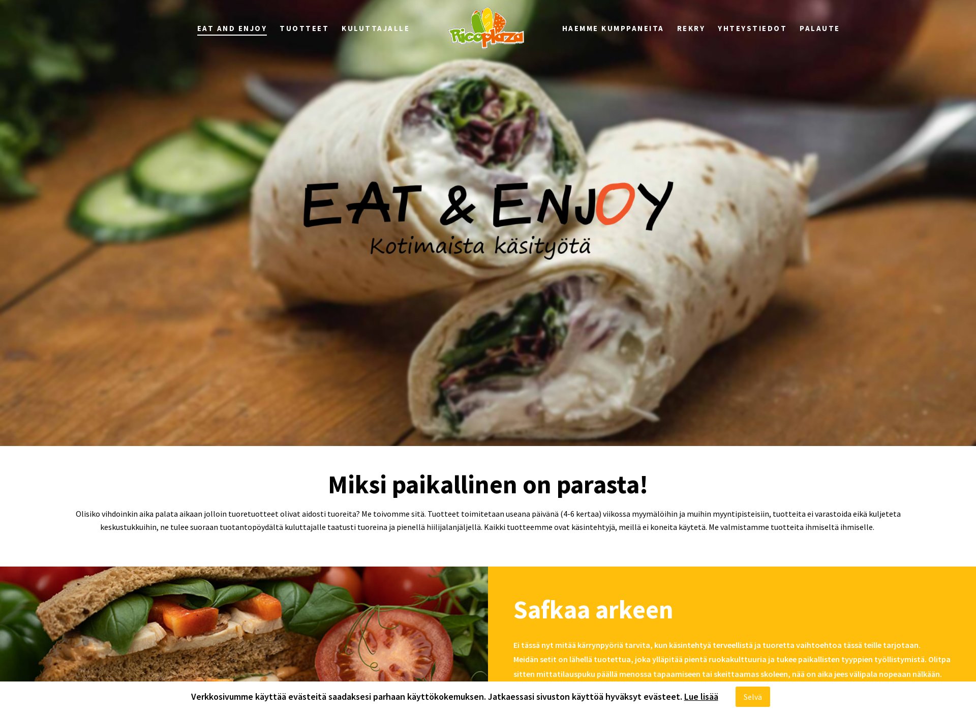 Screenshot for eatenjoy.fi