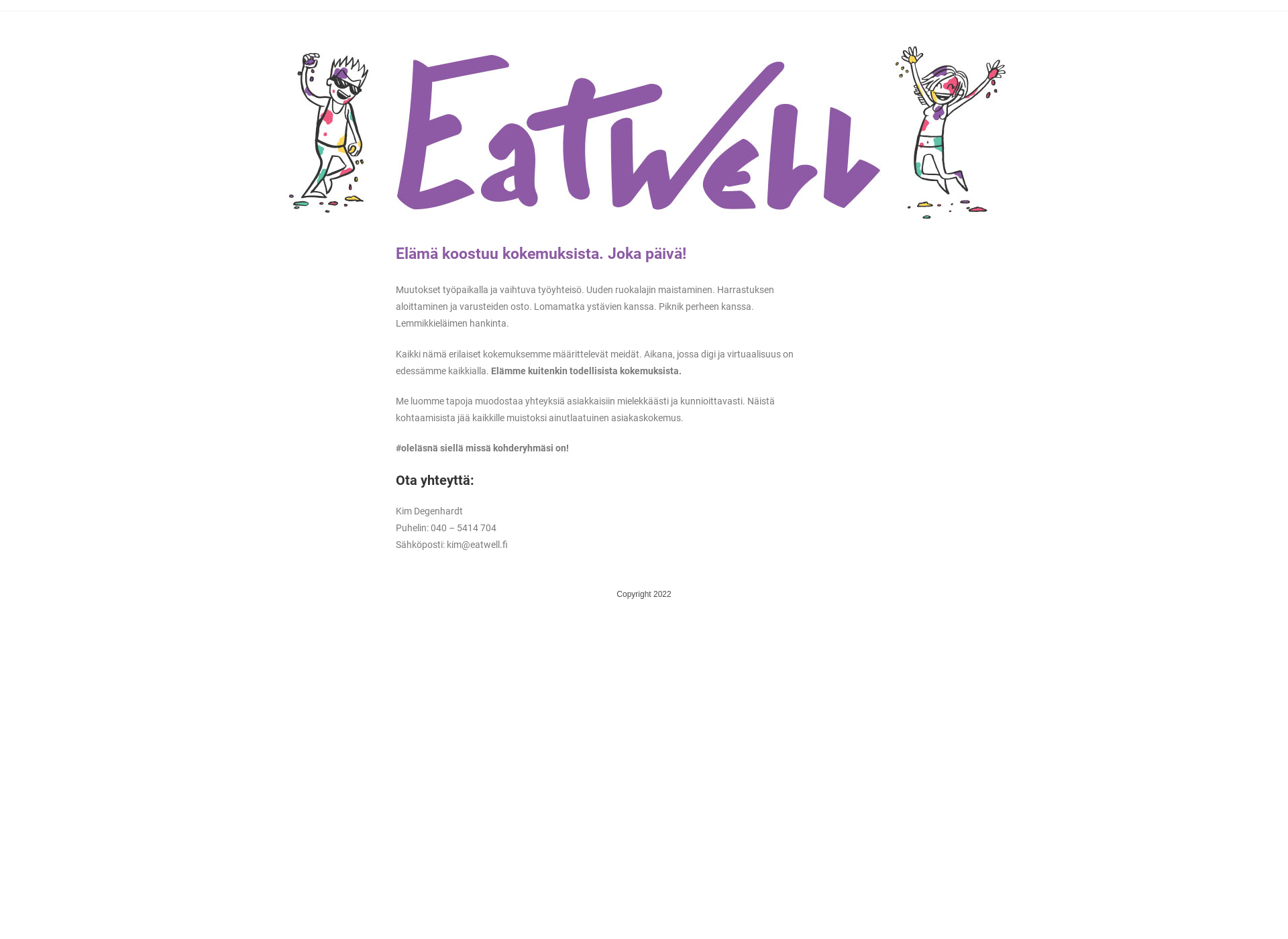 Screenshot for eatwell.fi