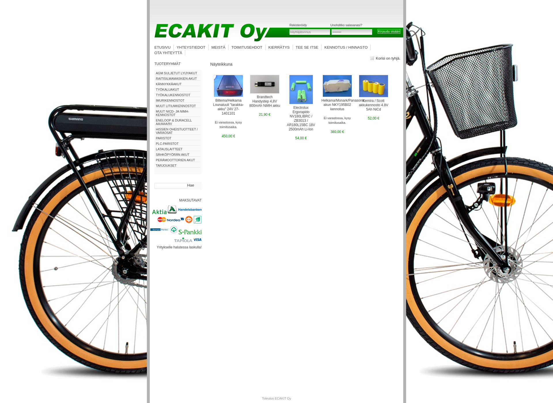 Screenshot for ecakit.fi