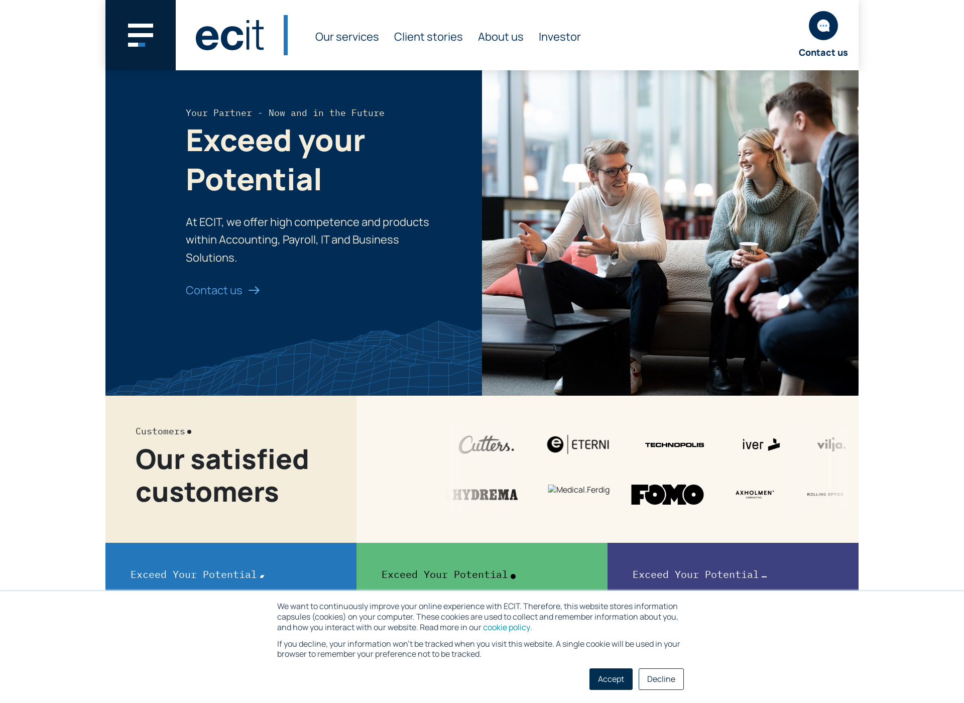 Screenshot for ecit.fi