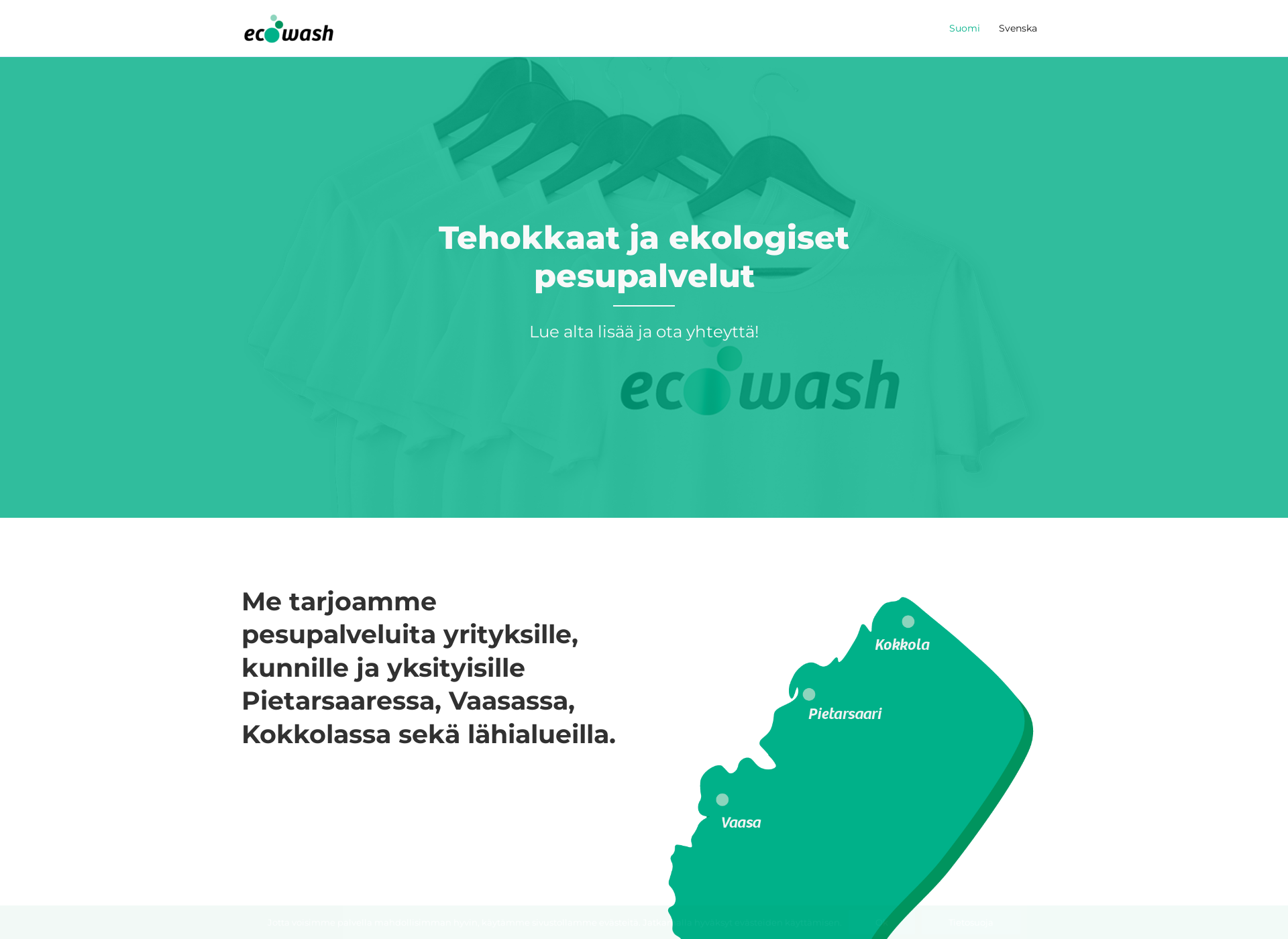 Screenshot for eco-wash.fi
