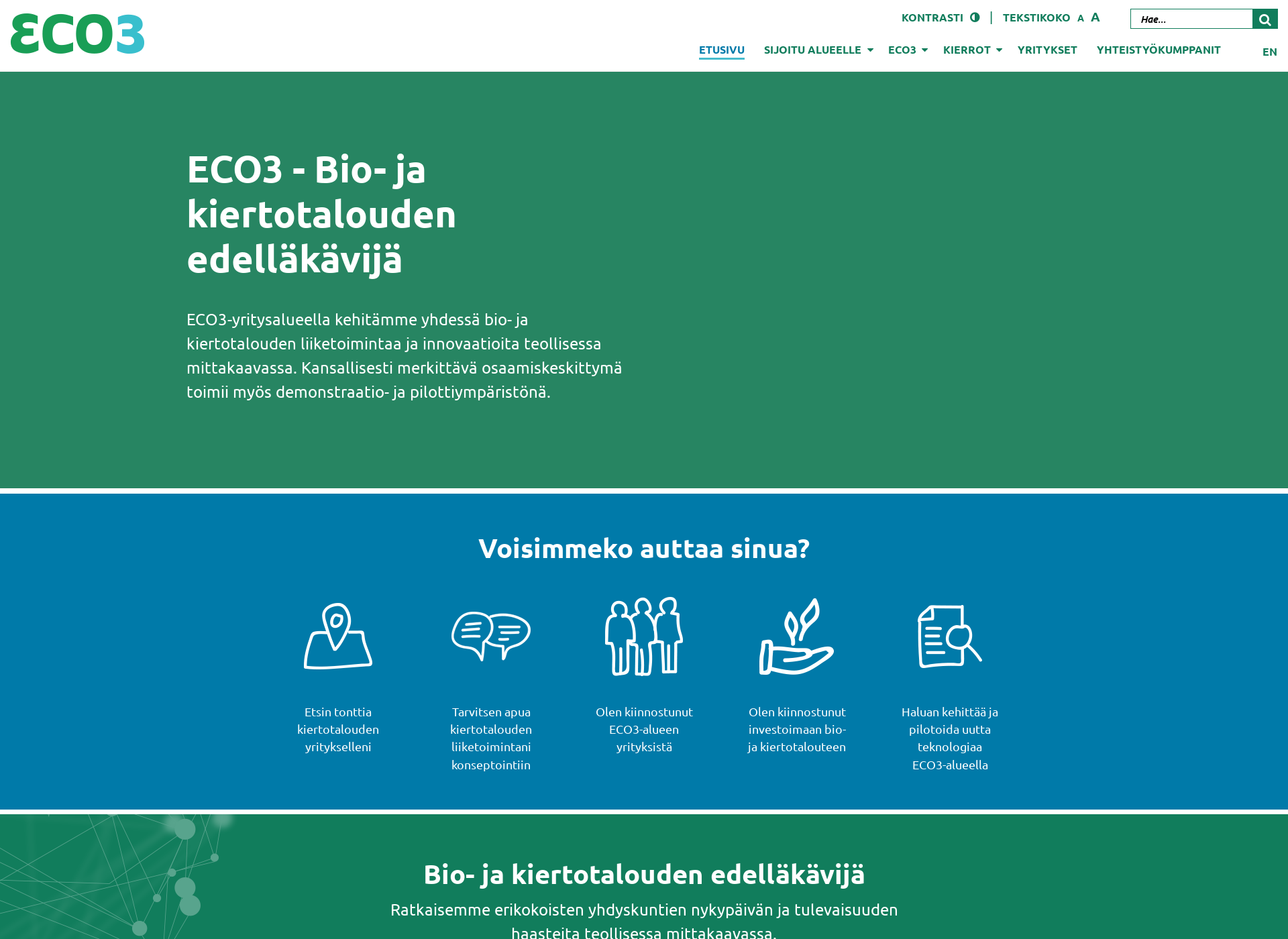 Screenshot for eco3.fi