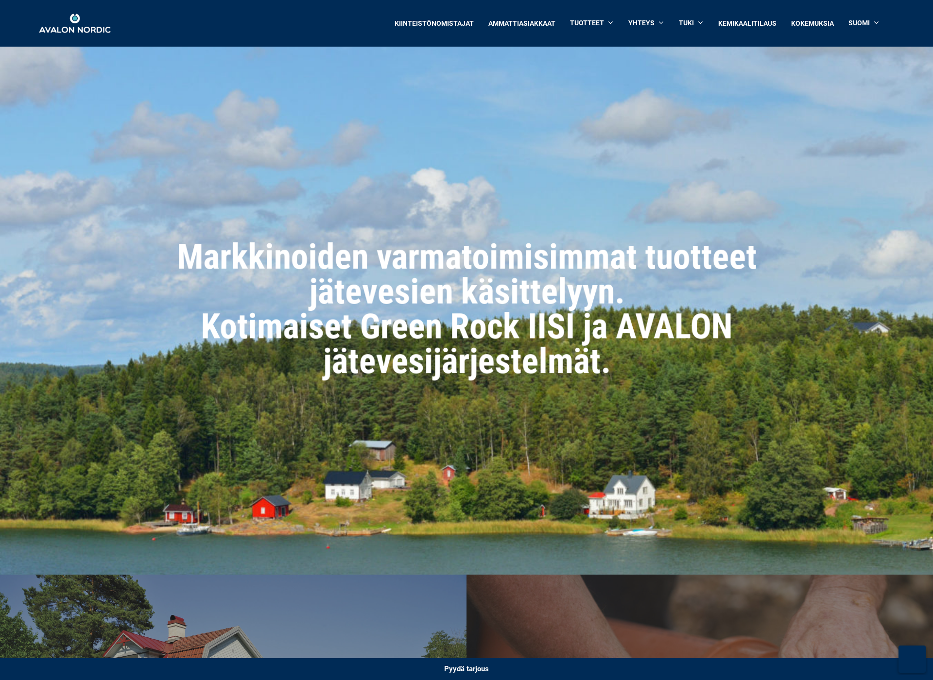 Skärmdump för ecolatorhuolto.fi