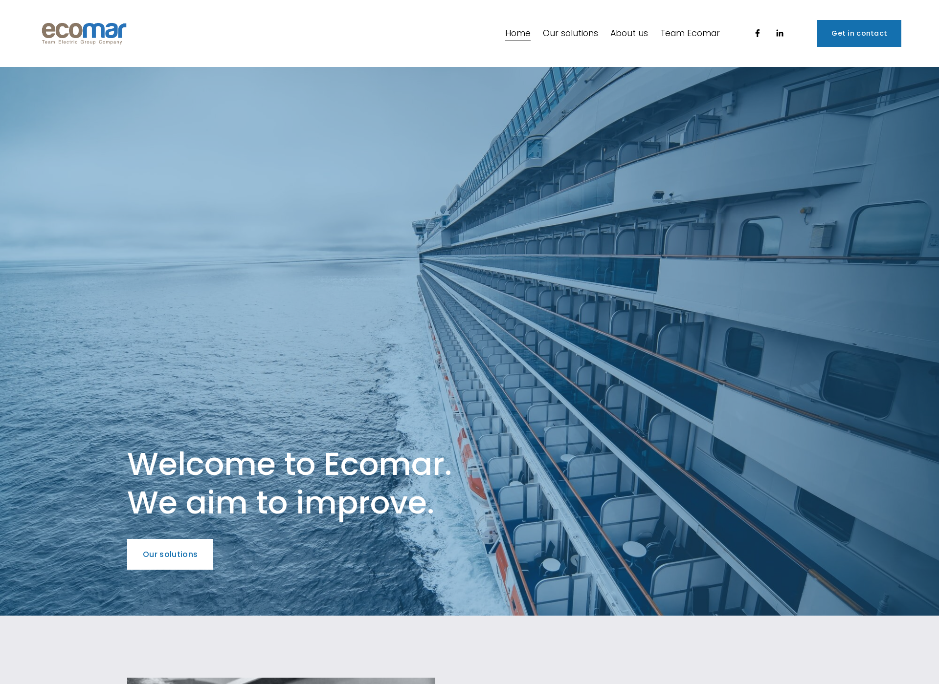 Screenshot for ecomar.fi