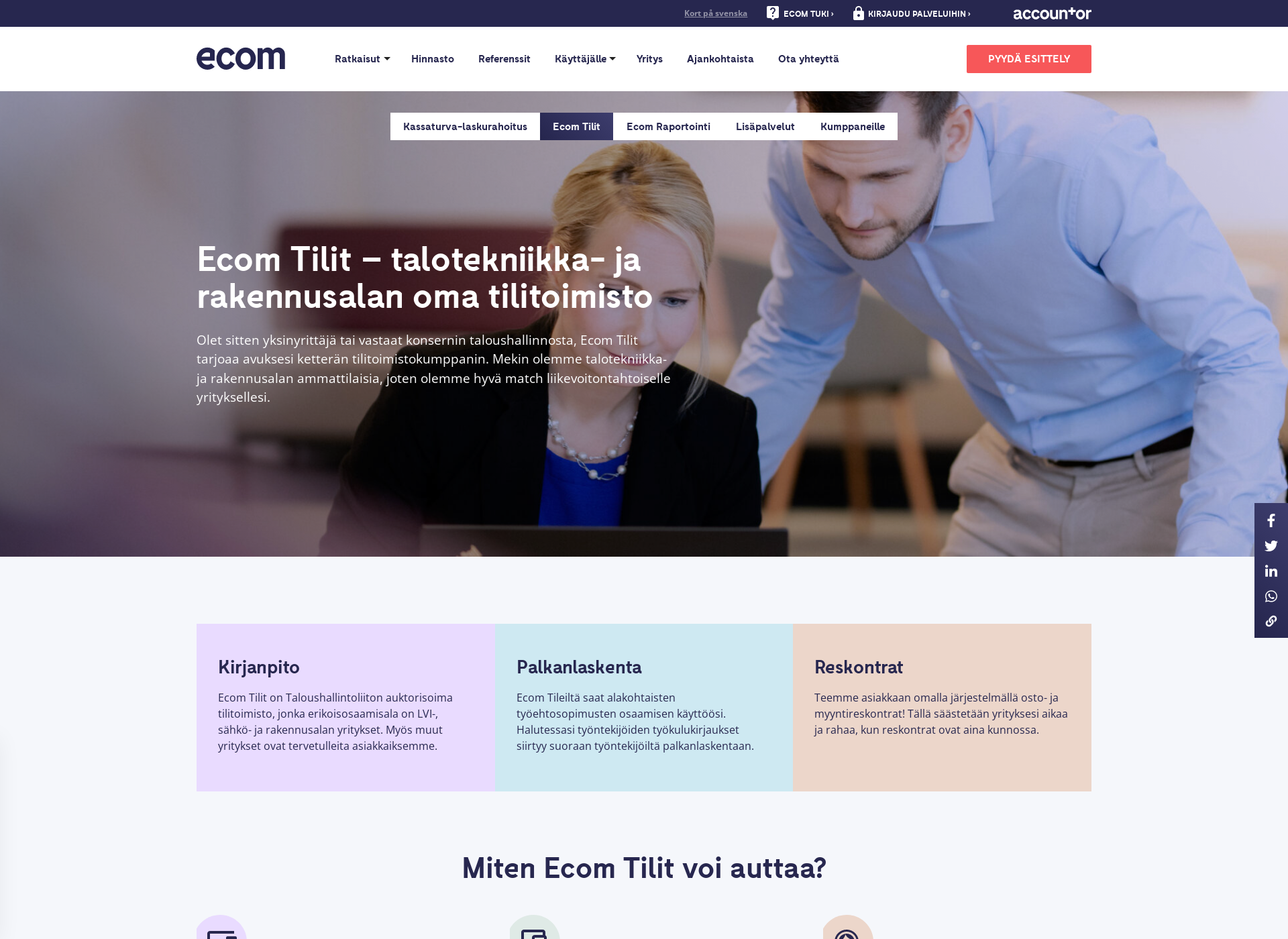 Screenshot for ecomtilit.fi