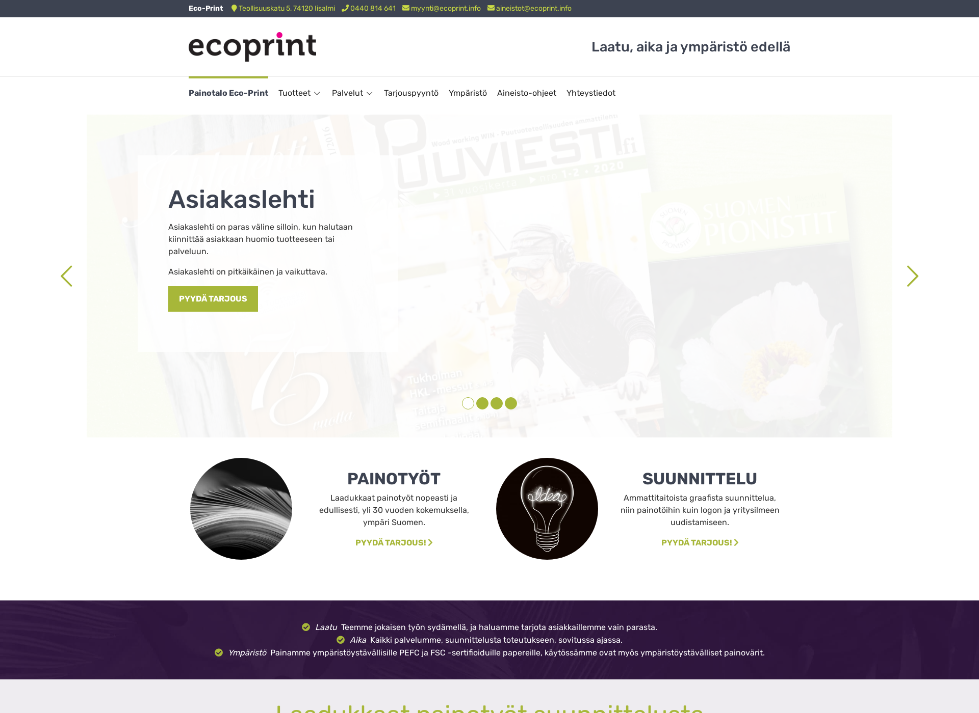 Näyttökuva ecoprint.info