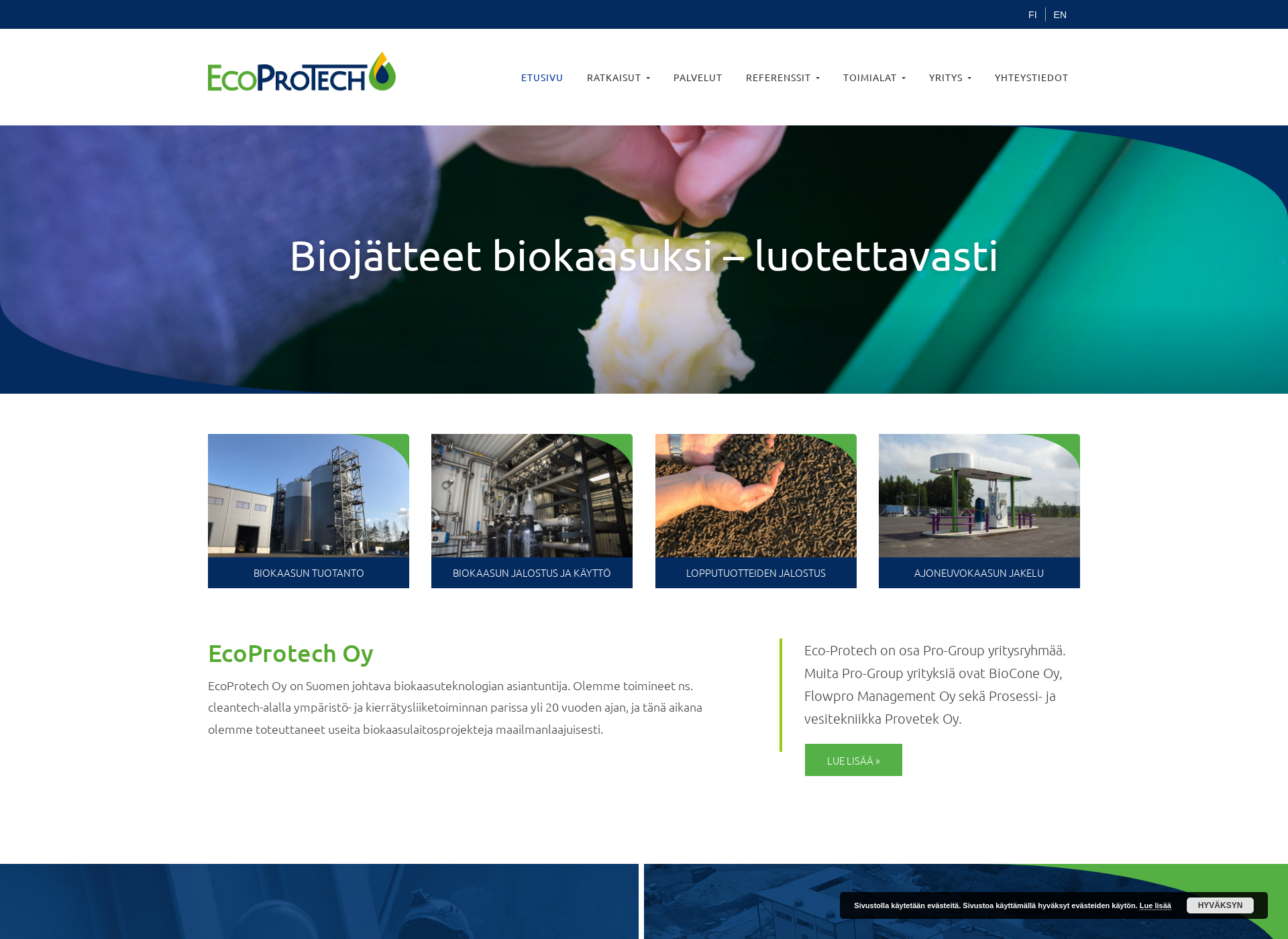Screenshot for ecoprotech.fi