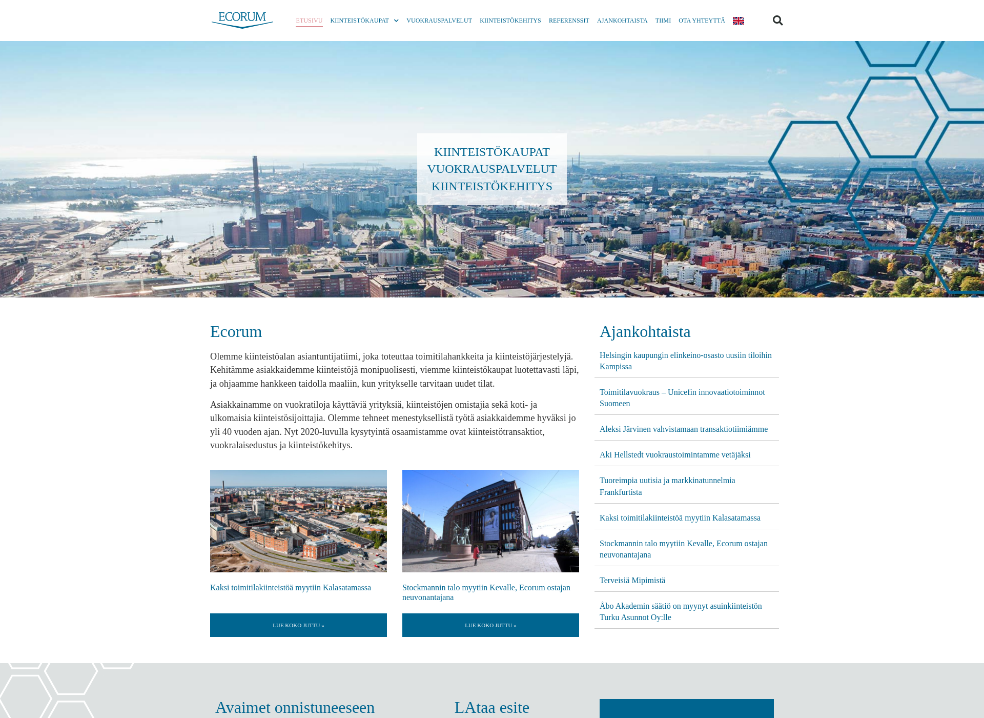 Screenshot for ecorum.fi
