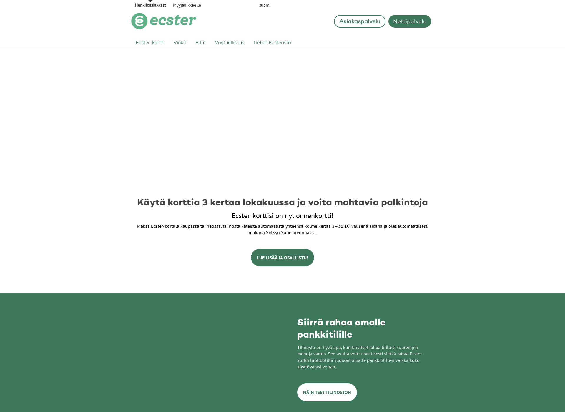 Screenshot for ecster.fi