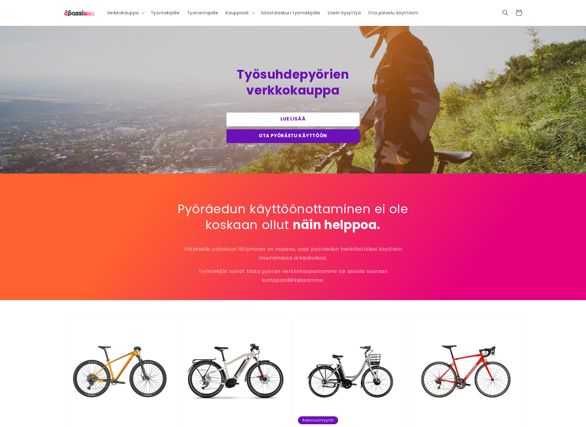 Skärmdump för ecycled.fi