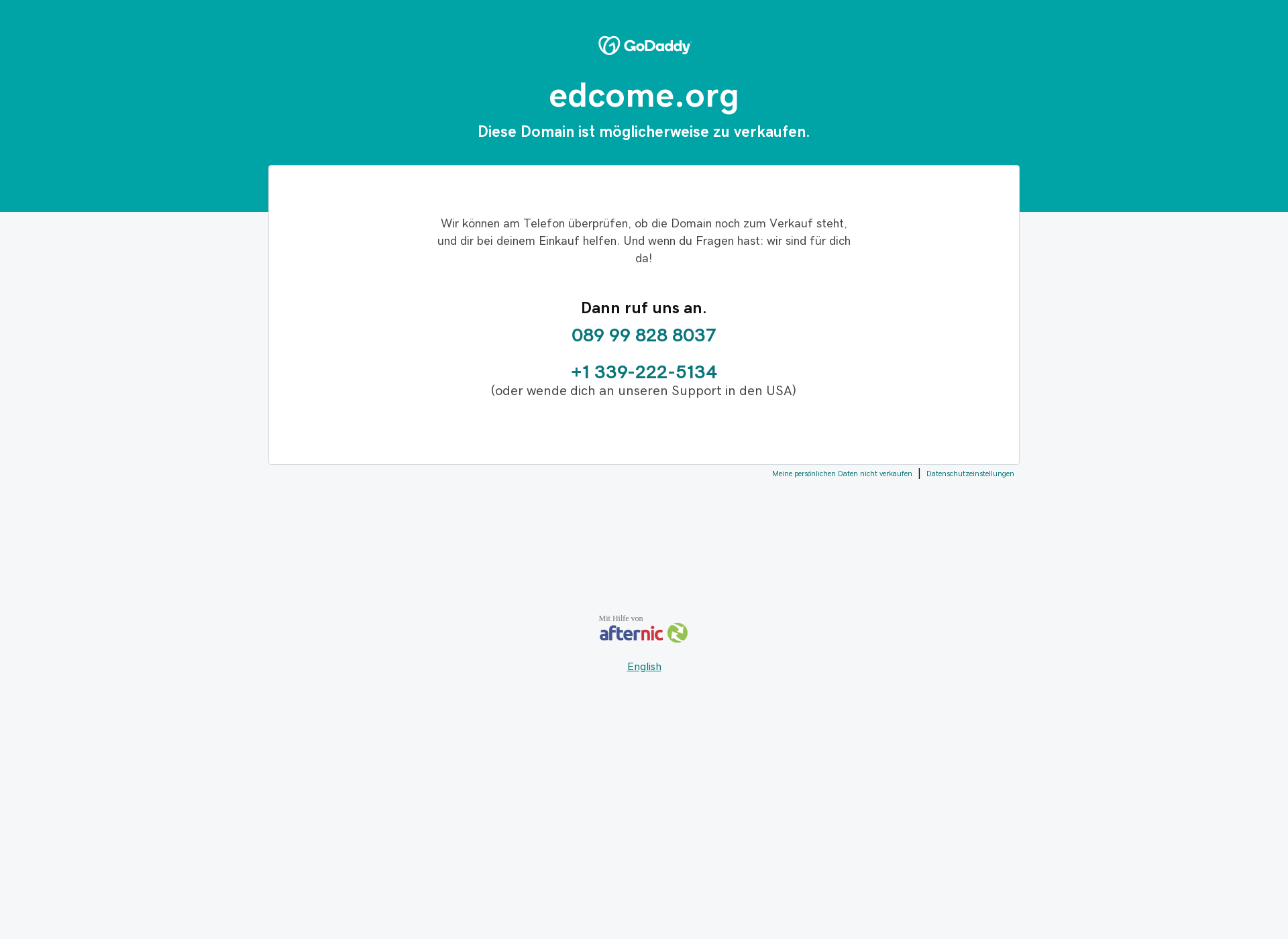 Skärmdump för edcome.org