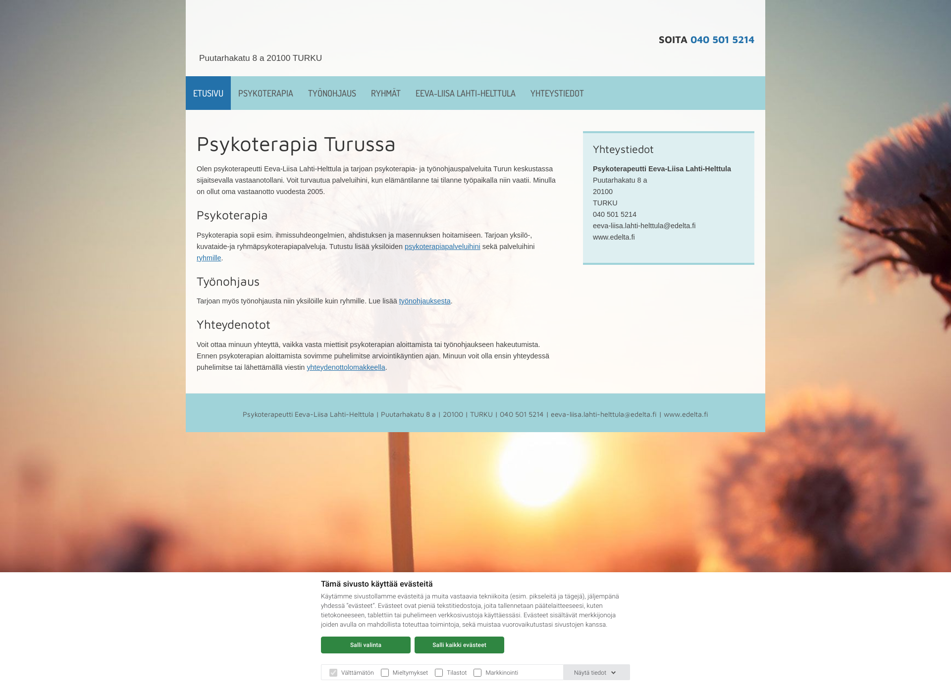 Screenshot for edelta.fi