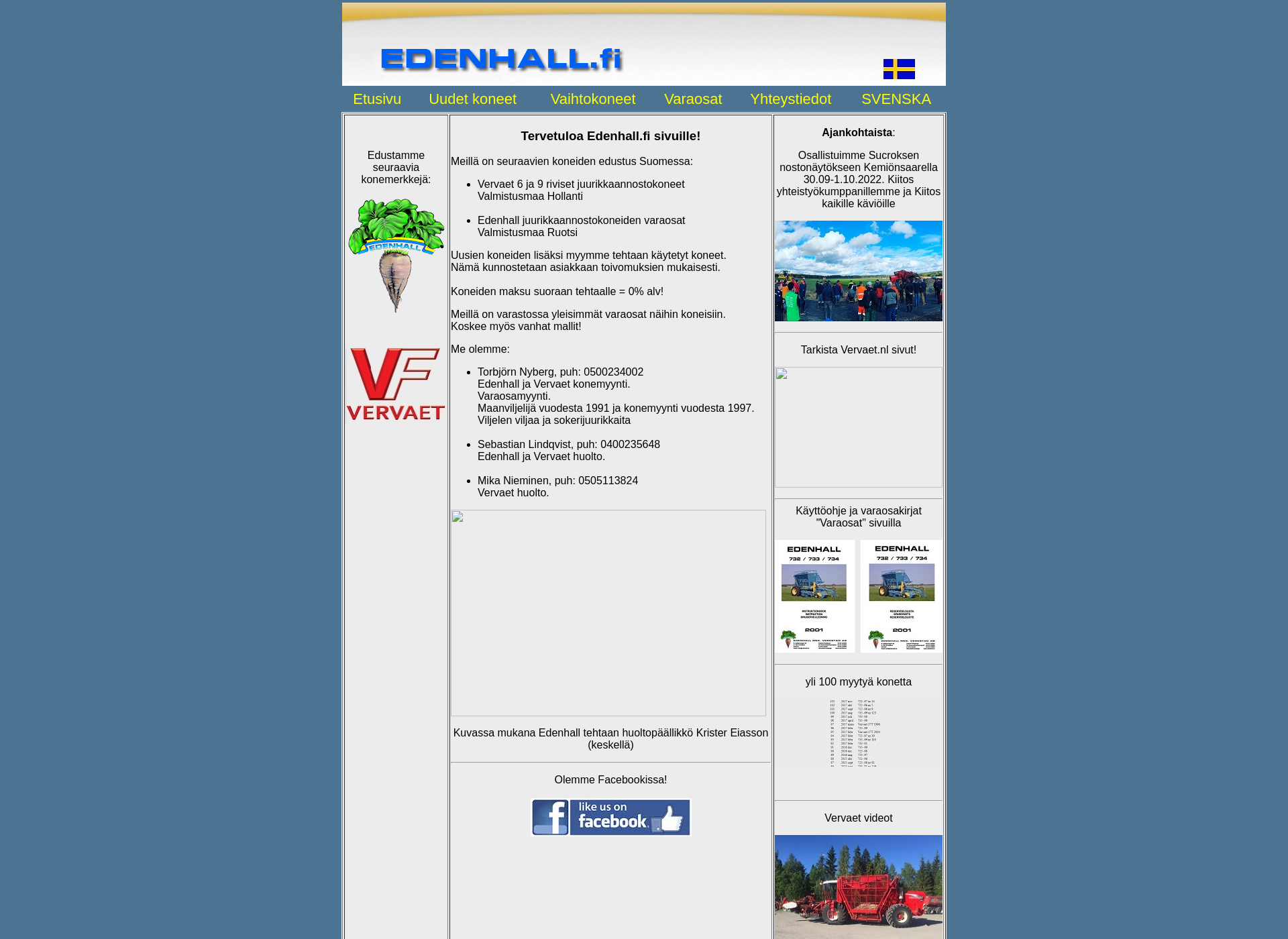 Screenshot for edenhall.fi
