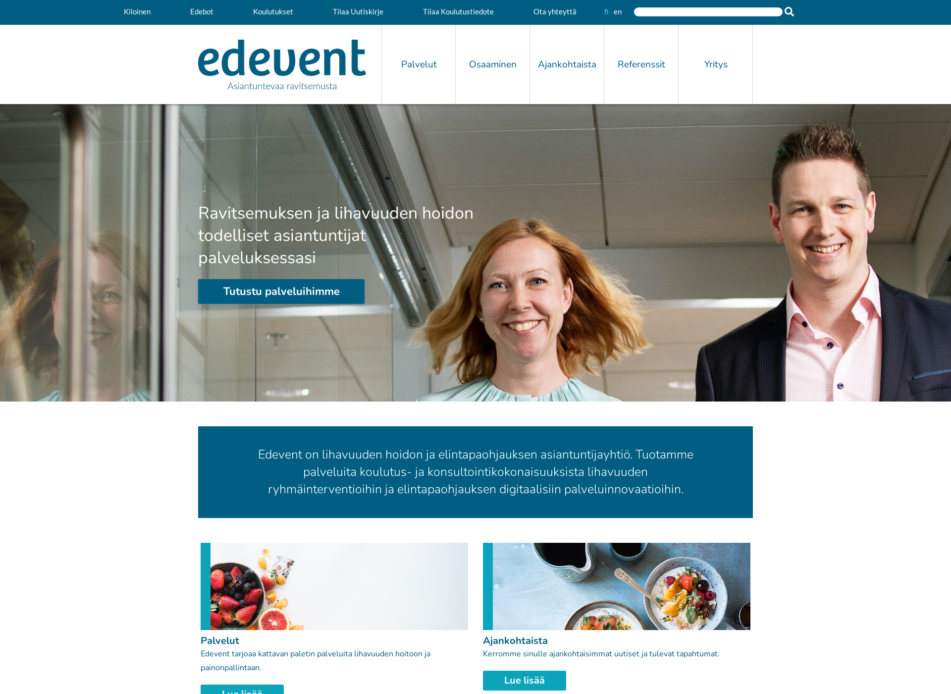 Screenshot for edevent.fi