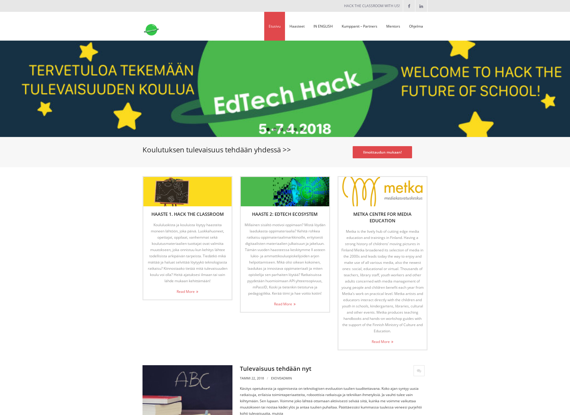 Screenshot for edtechhack.fi