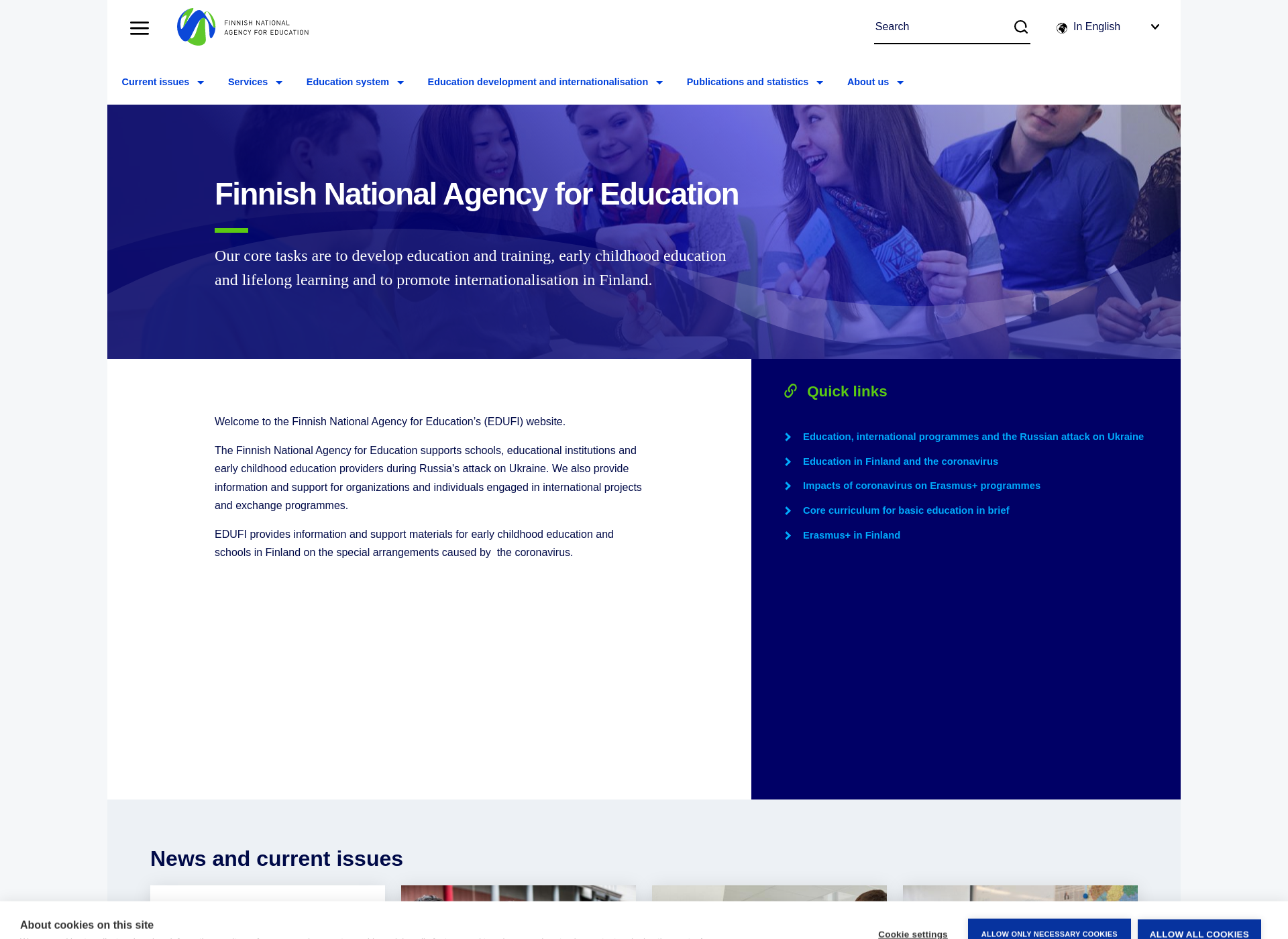 Screenshot for edu.fi