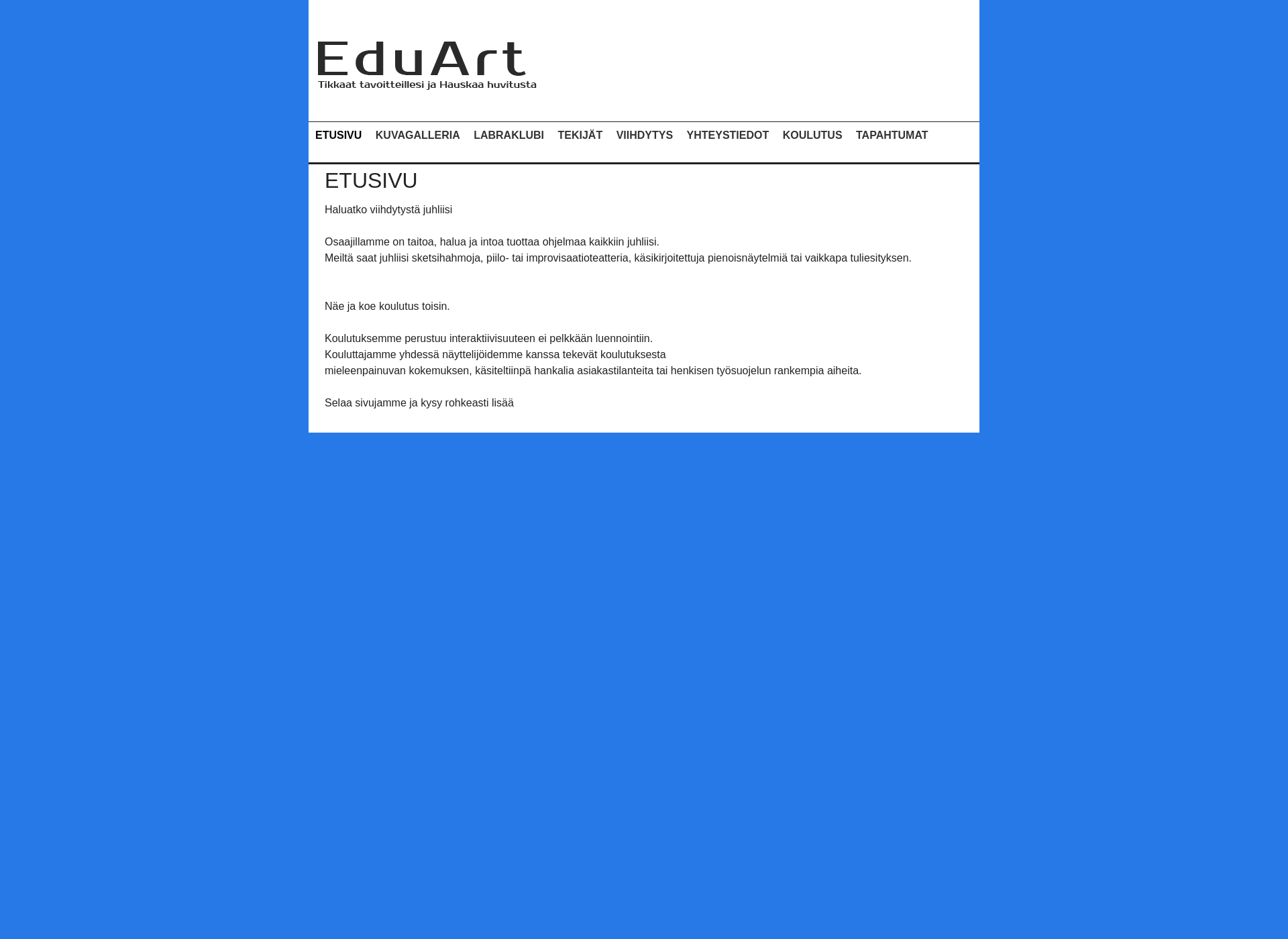Screenshot for eduart.fi