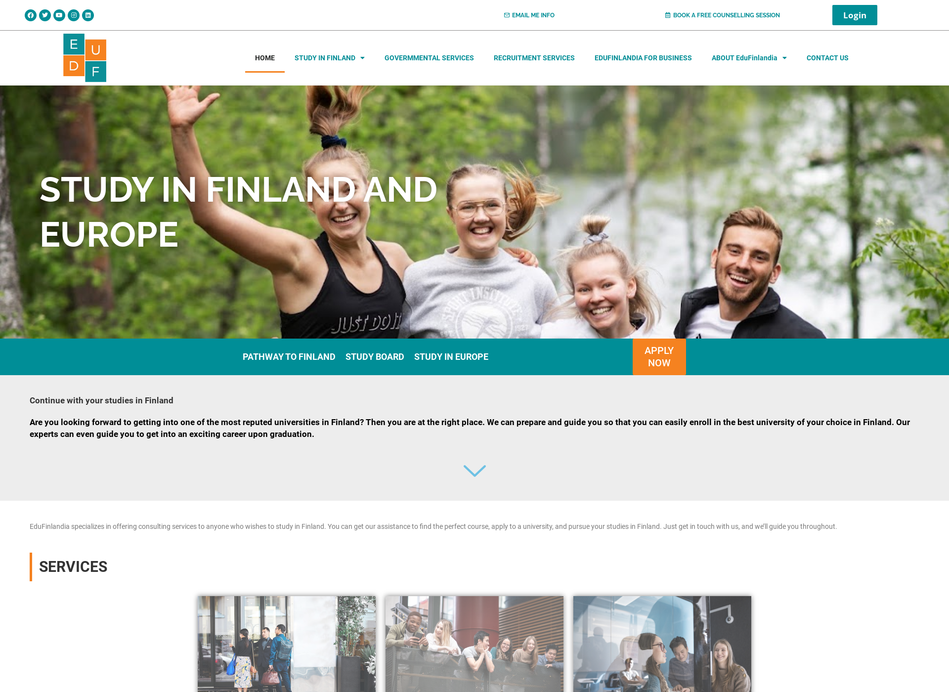 Screenshot for edufinlandia.fi