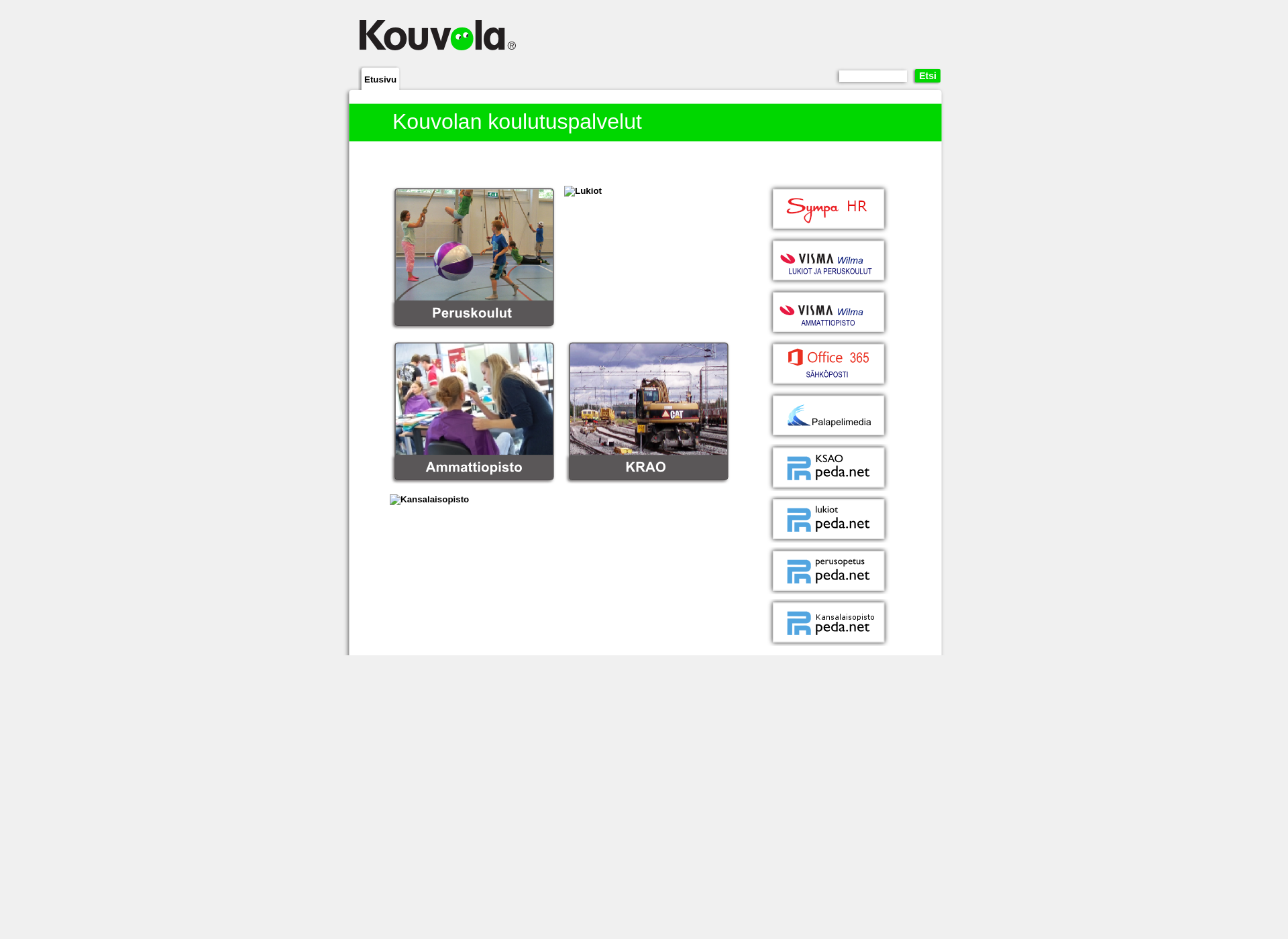 Screenshot for edukouvola.fi